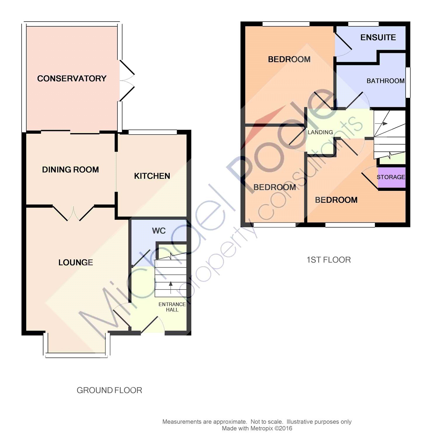 3 bed house for sale in Blackthorn, Coulby Newham - Property floorplan