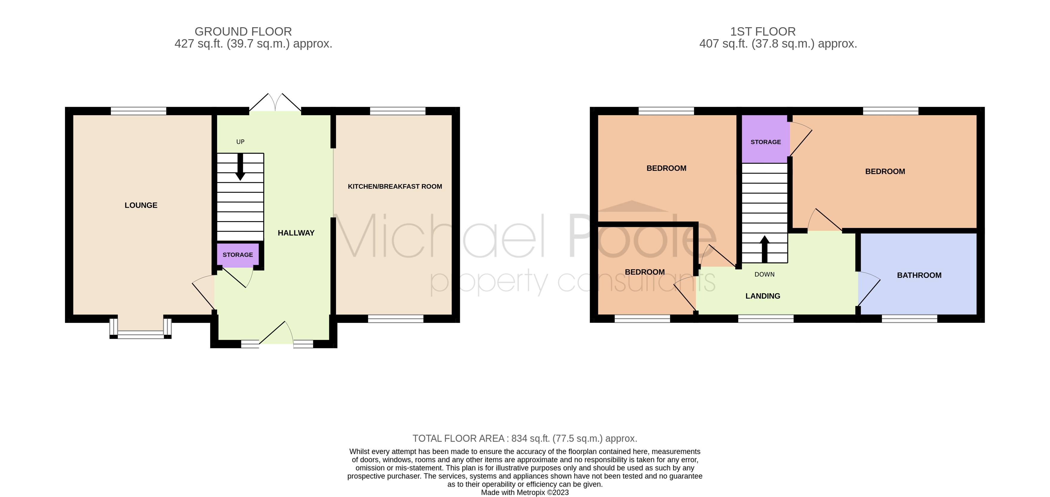 3 bed house for sale in Birchtree Close, Ormesby - Property floorplan
