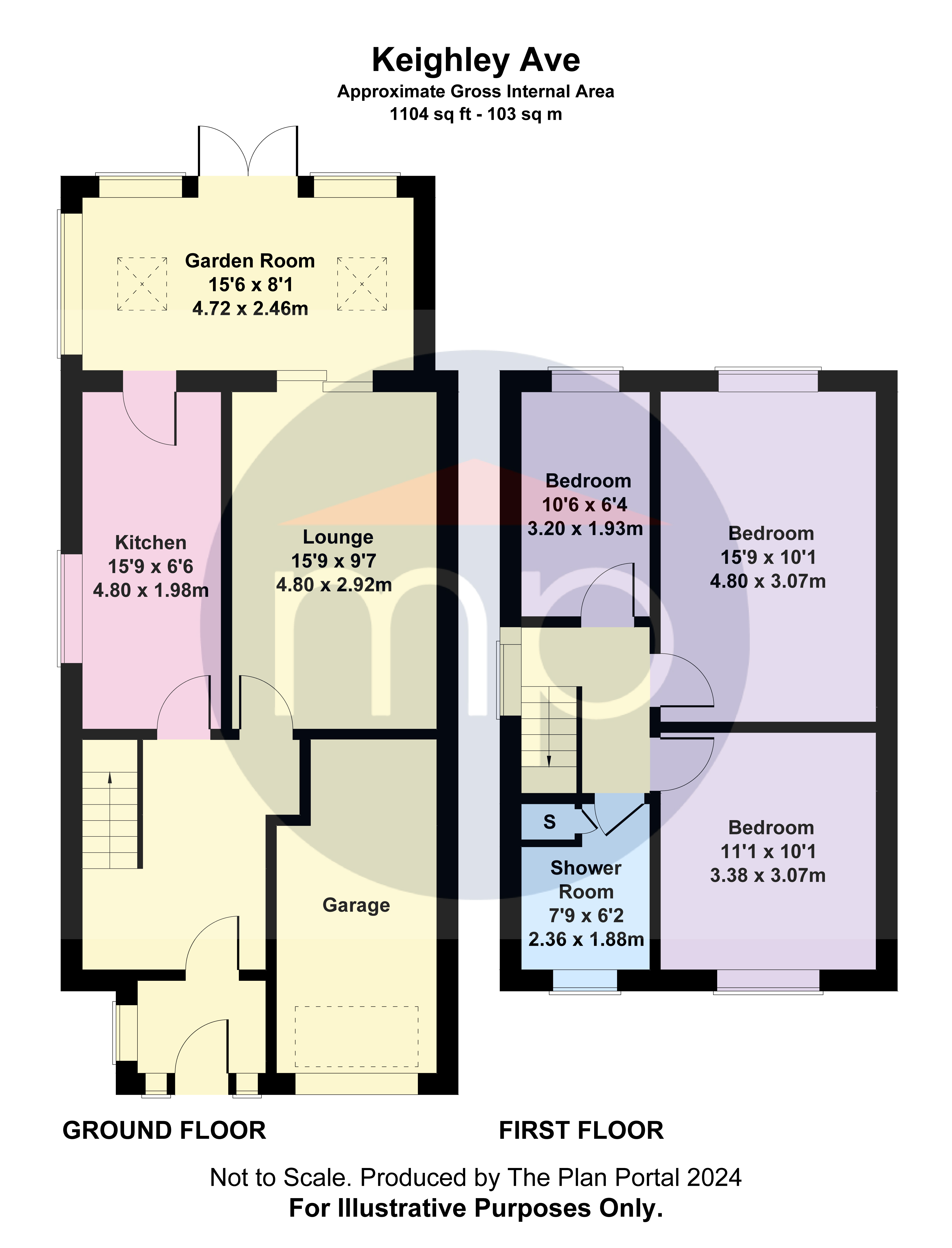 3 bed house for sale in Keighley Avenue, Marton Manor - Property floorplan