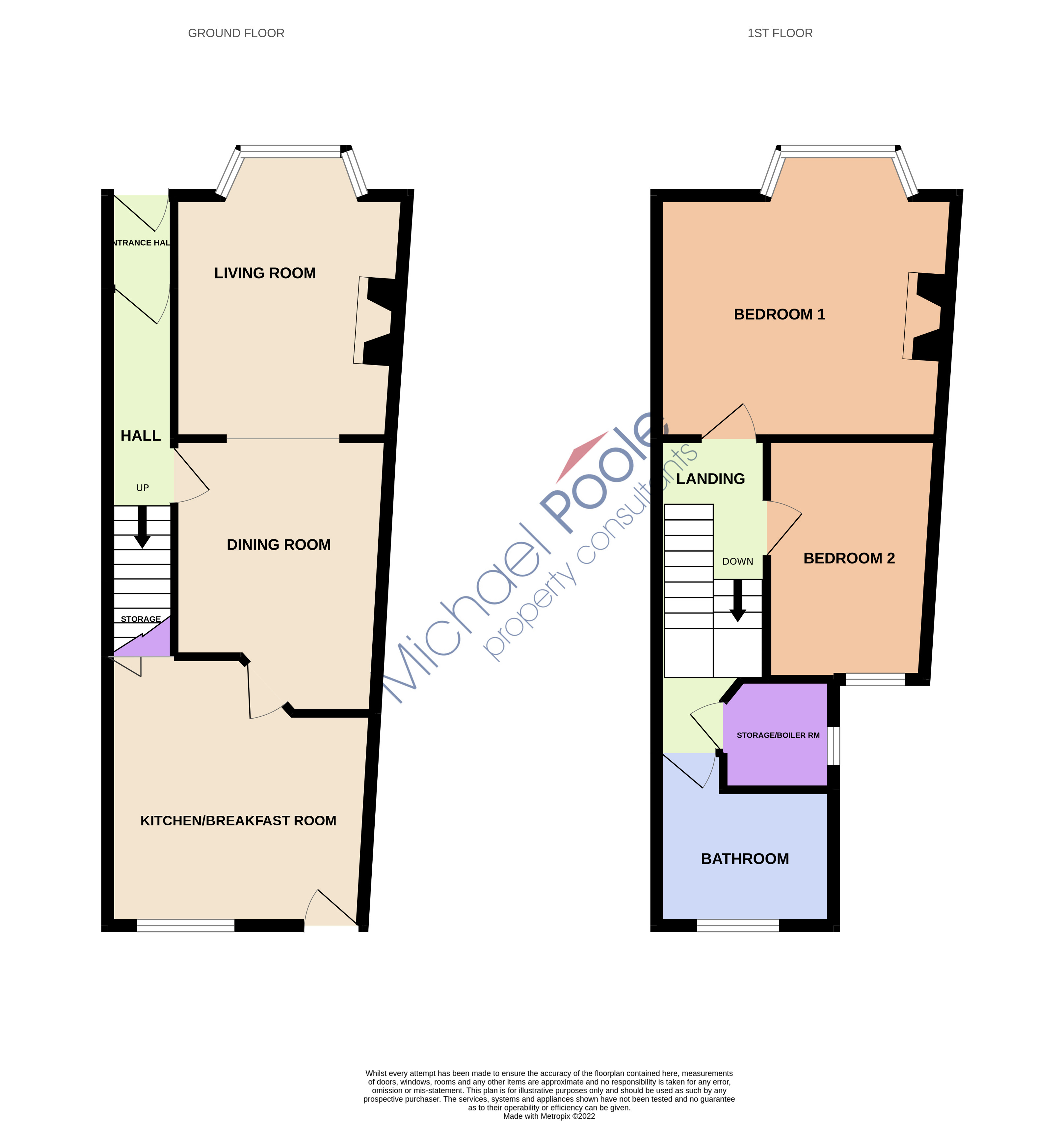 2 bed house for sale in Alfred Street, Redcar - Property floorplan