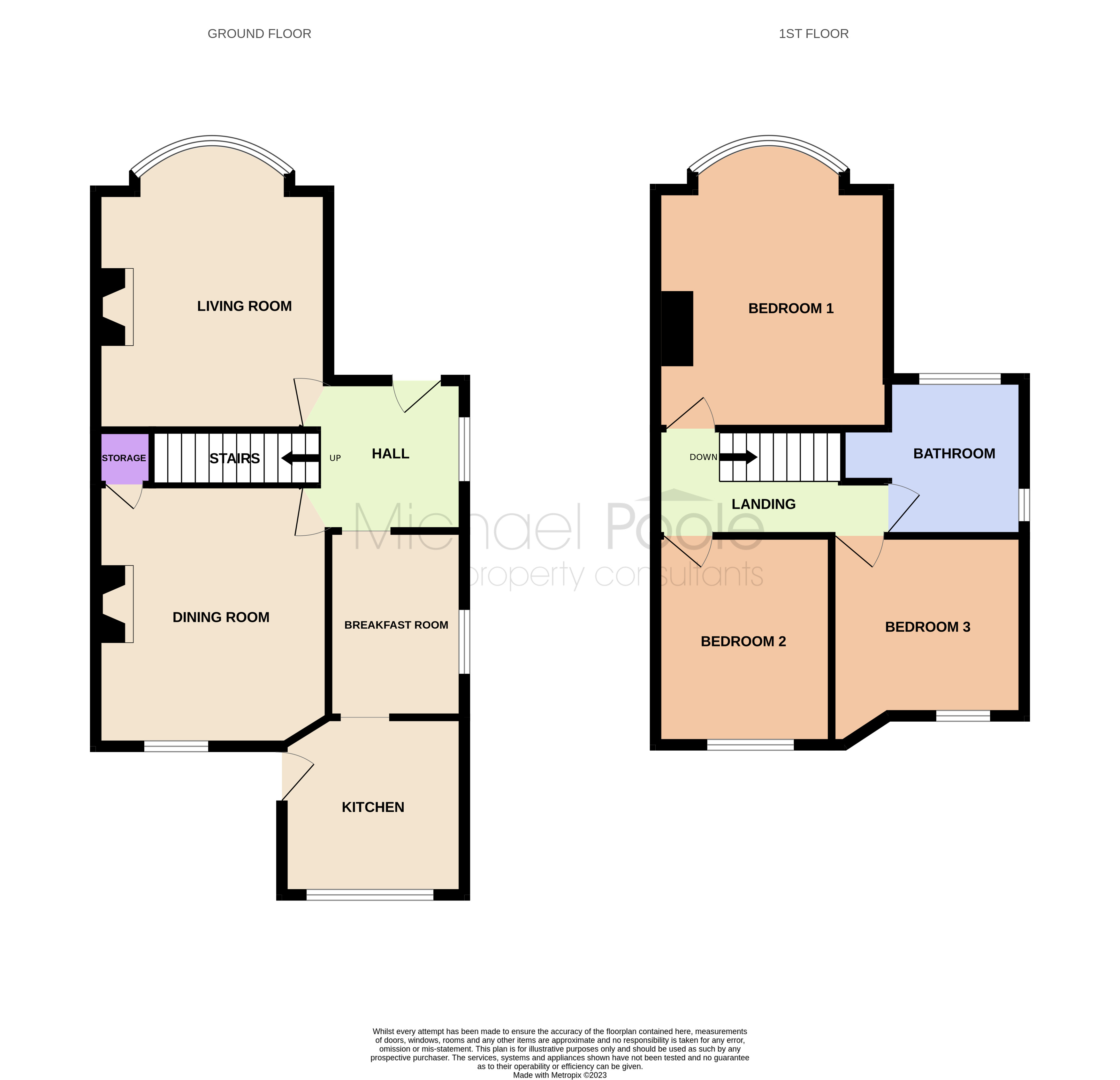 3 bed house for sale in Richmond Road, Redcar - Property floorplan