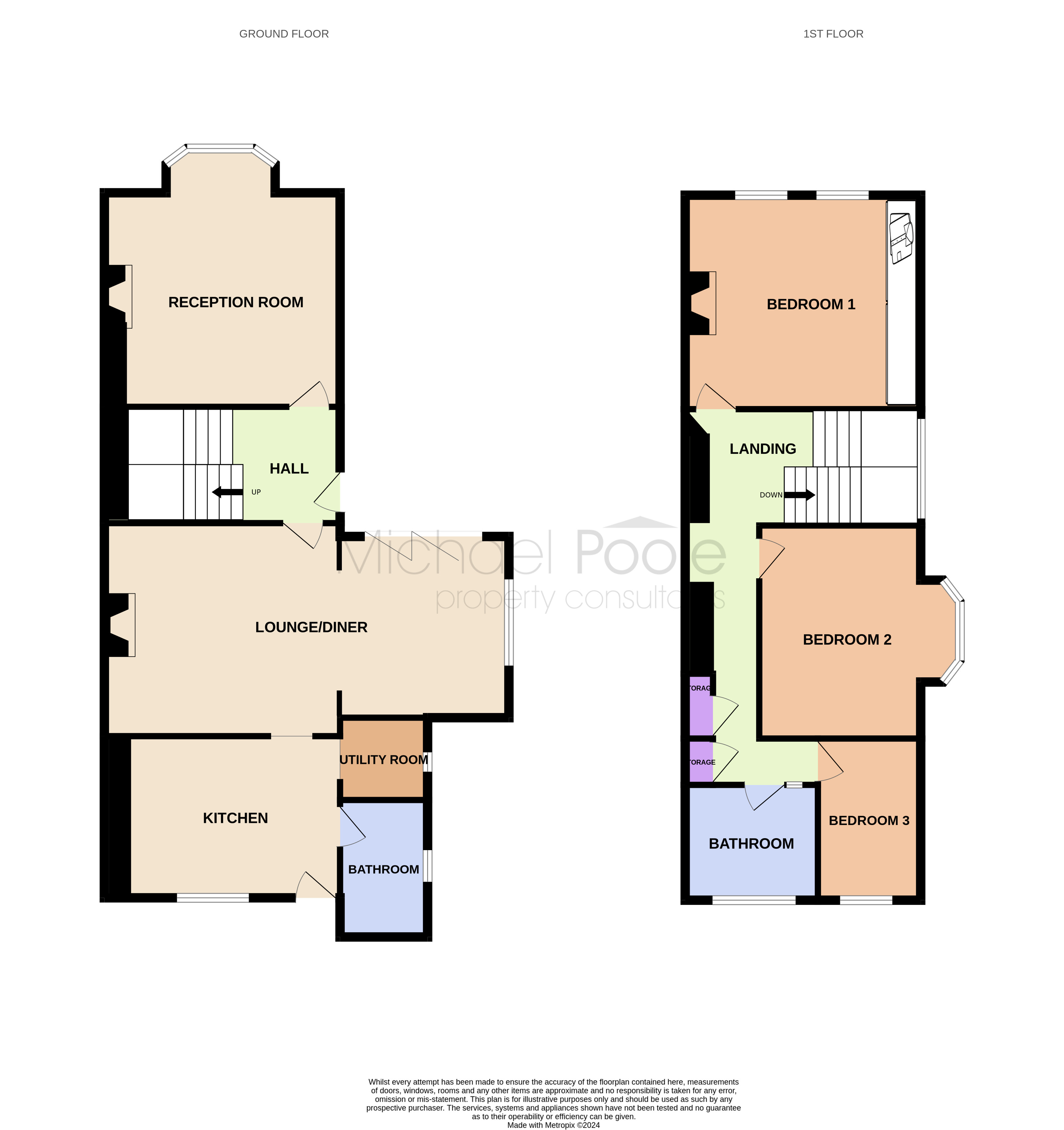 3 bed house for sale in Easson Road, Redcar - Property floorplan