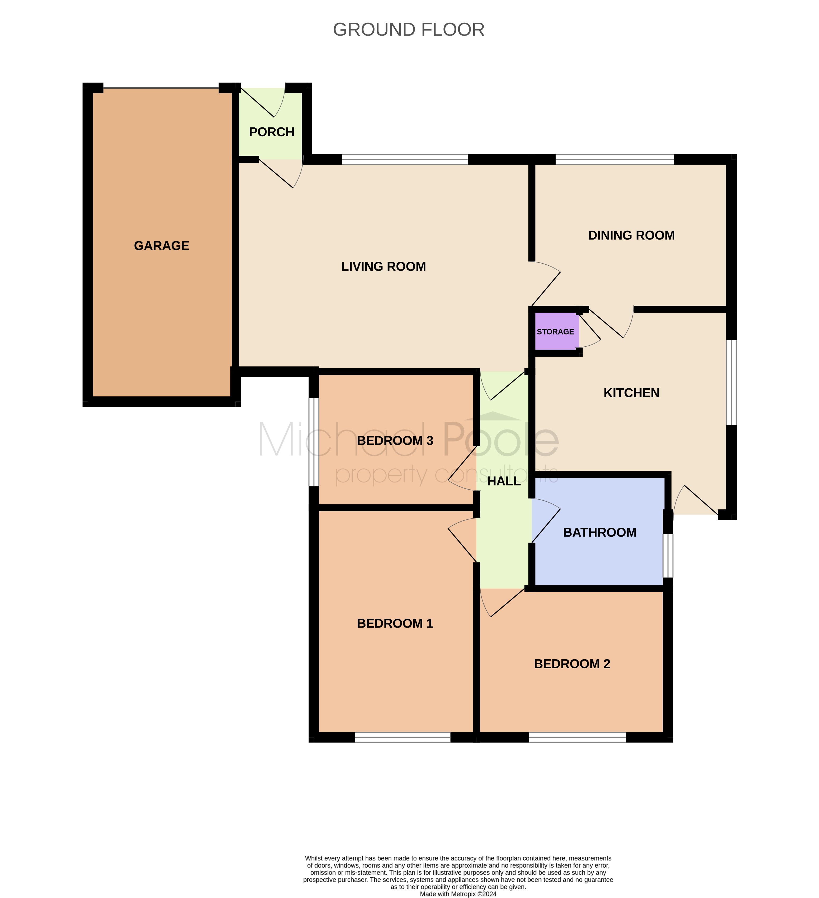 3 bed house for sale in Preswick Close, New Marske - Property floorplan