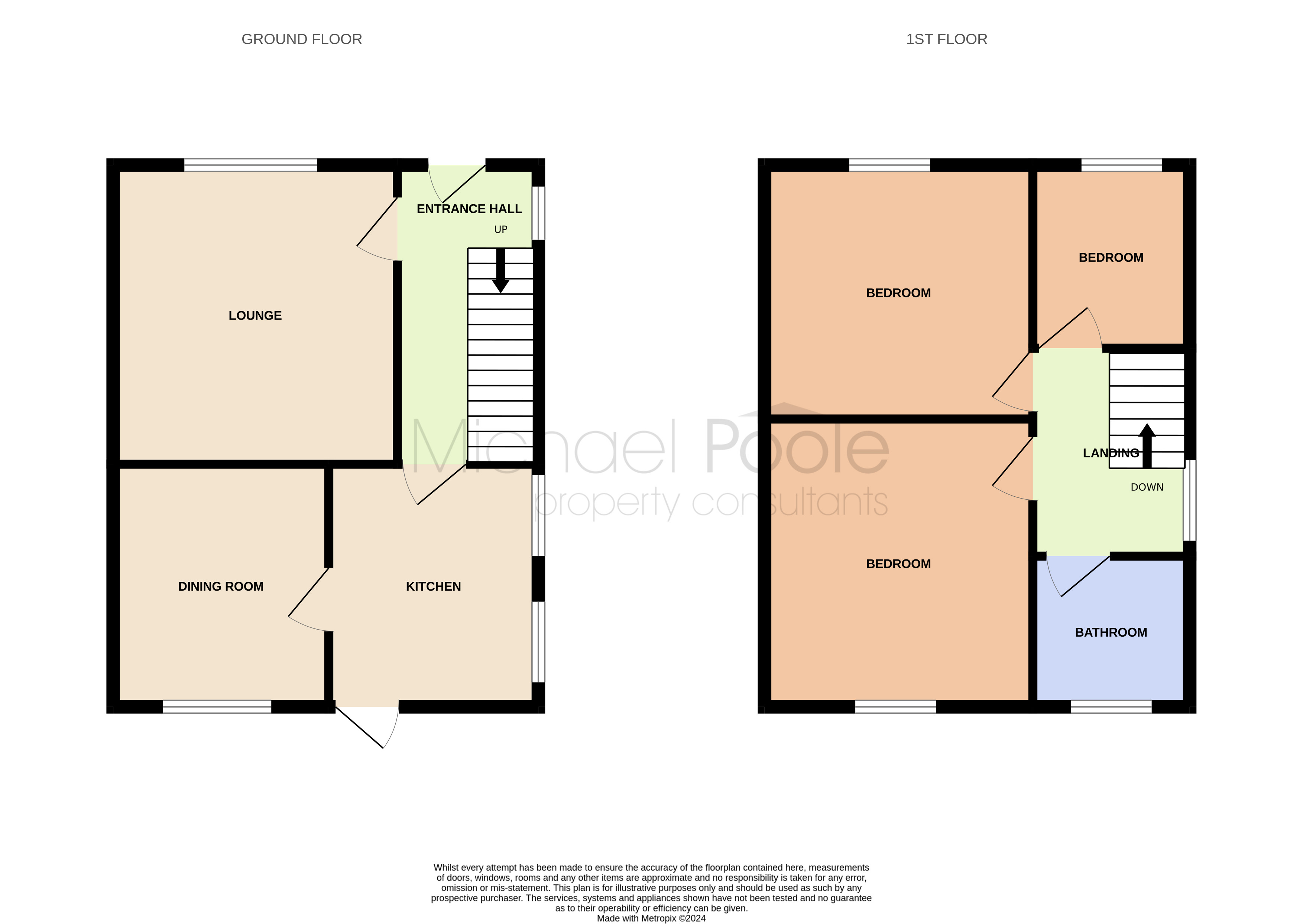 3 bed house for sale in Wayside Road, Thorntree - Property floorplan