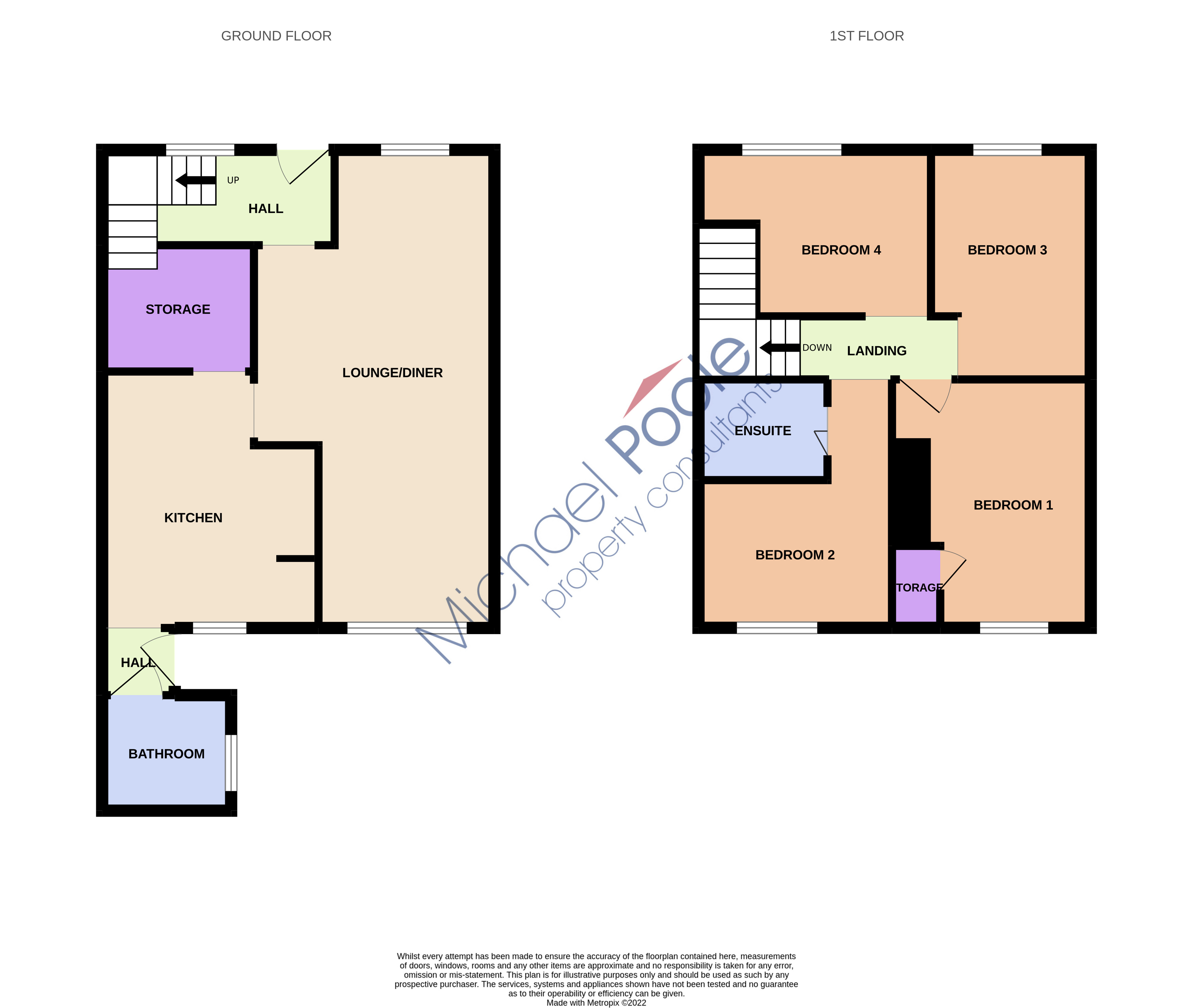4 bed house for sale in Hill View Terrace, New Marske - Property floorplan