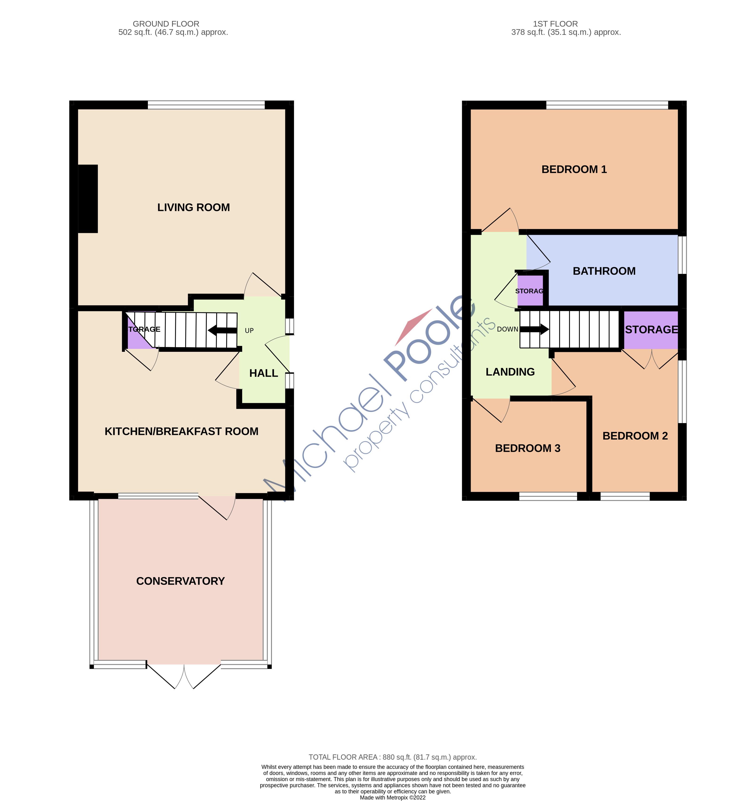 3 bed house for sale in Delamere Drive, Marske-by-the-Sea - Property floorplan