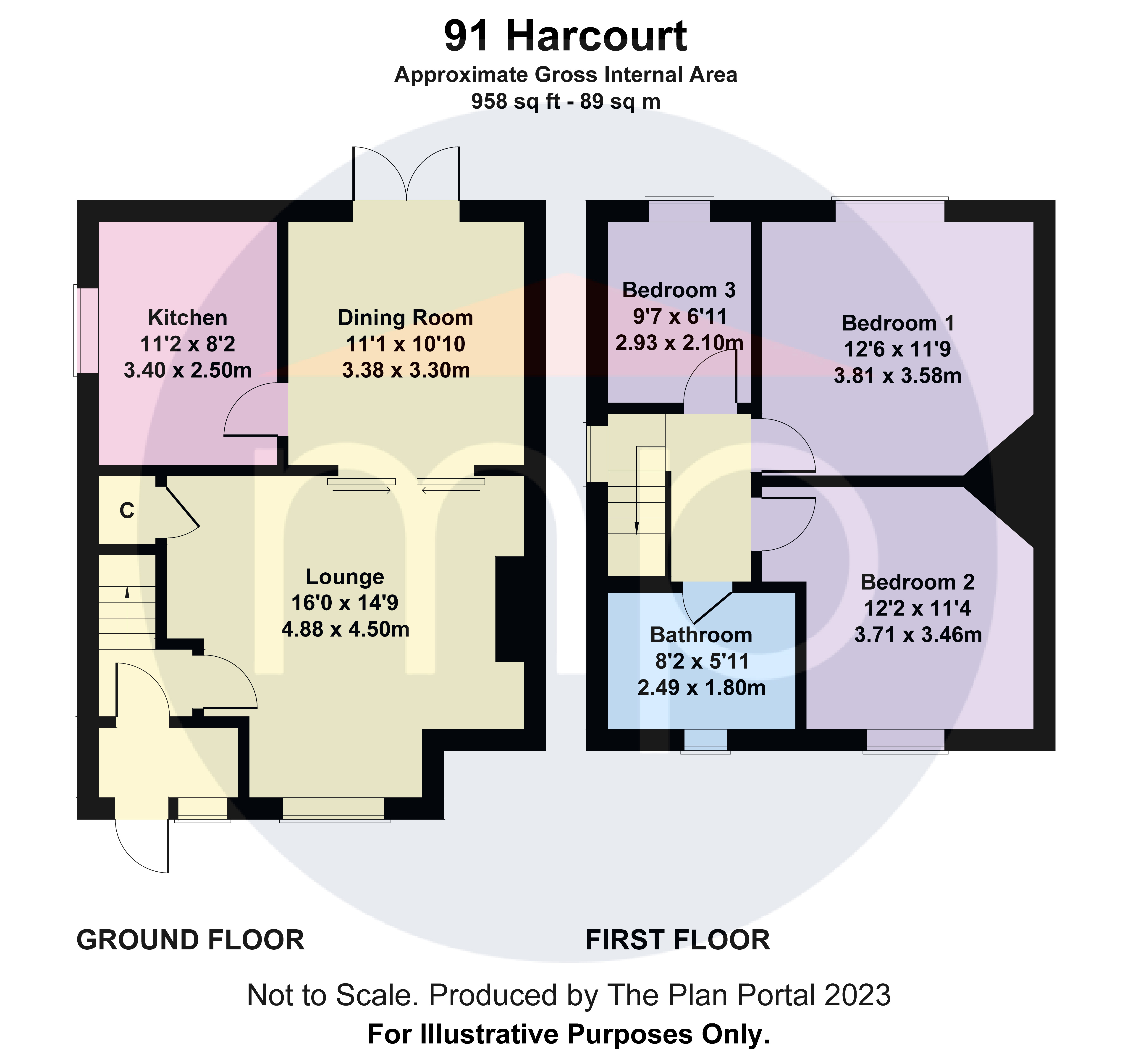3 bed house for sale in Harcourt Road, South Bank - Property floorplan