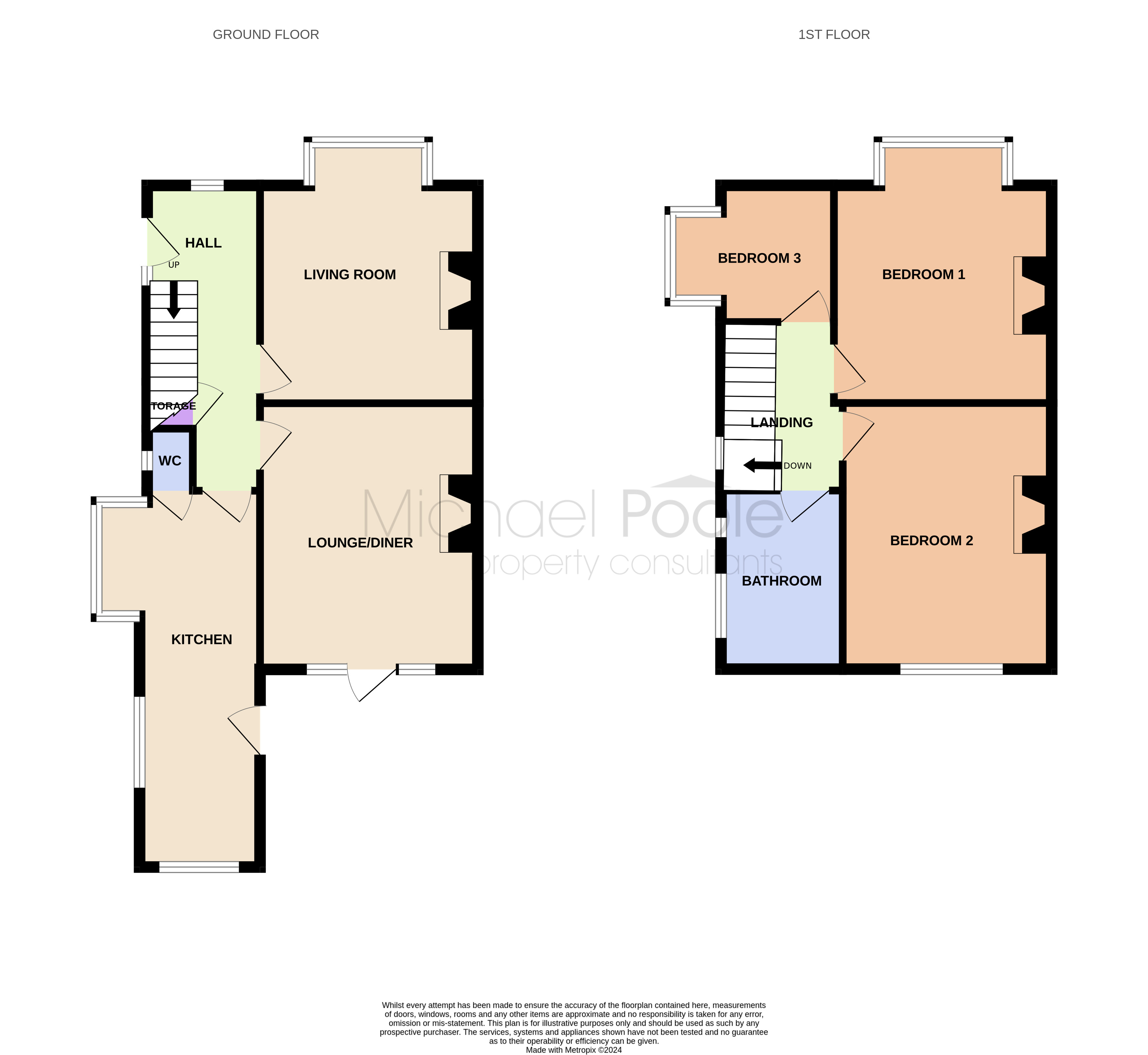 3 bed house for sale in Oak Road, Redcar - Property floorplan