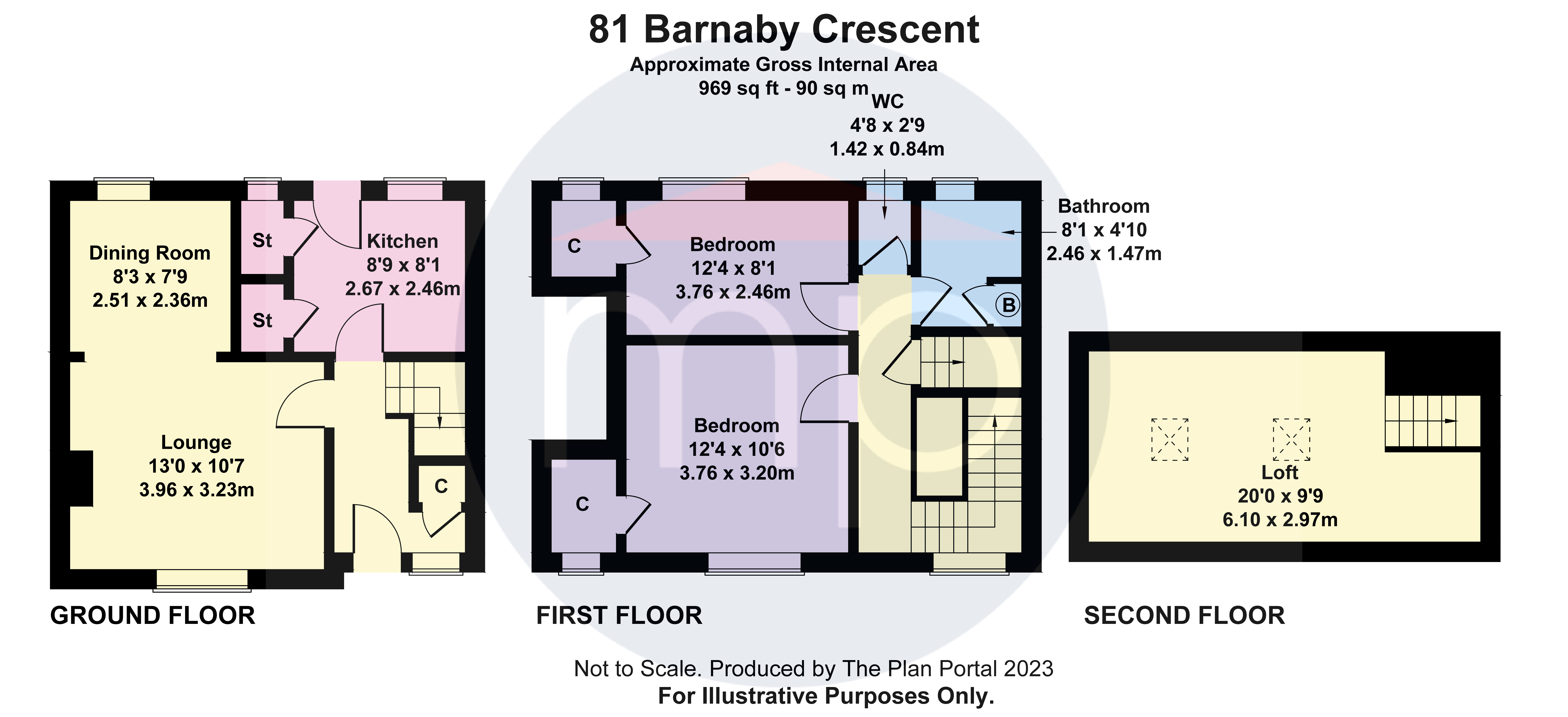 2 bed house for sale in Barnaby Crescent, Eston - Property floorplan