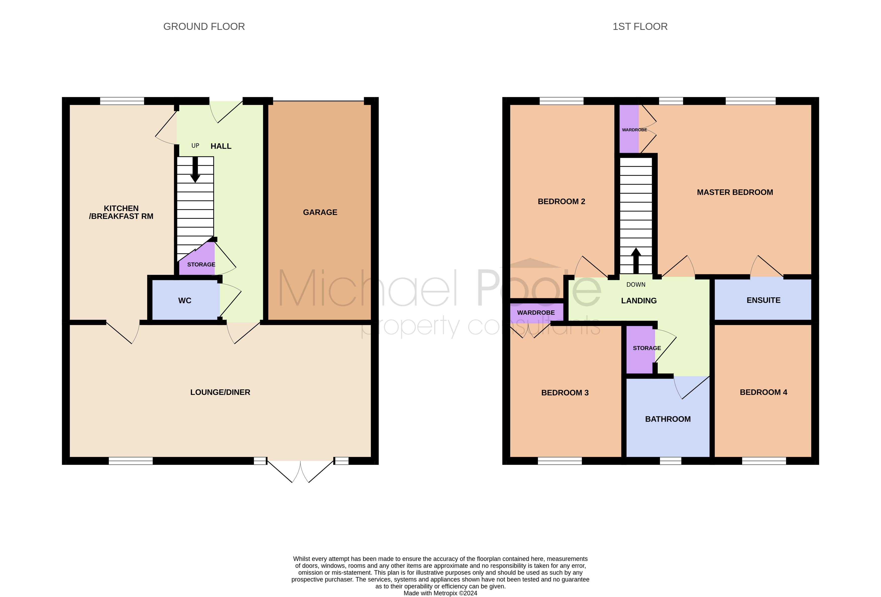 4 bed house for sale in Maplewood Drive, Middlesbrough - Property floorplan