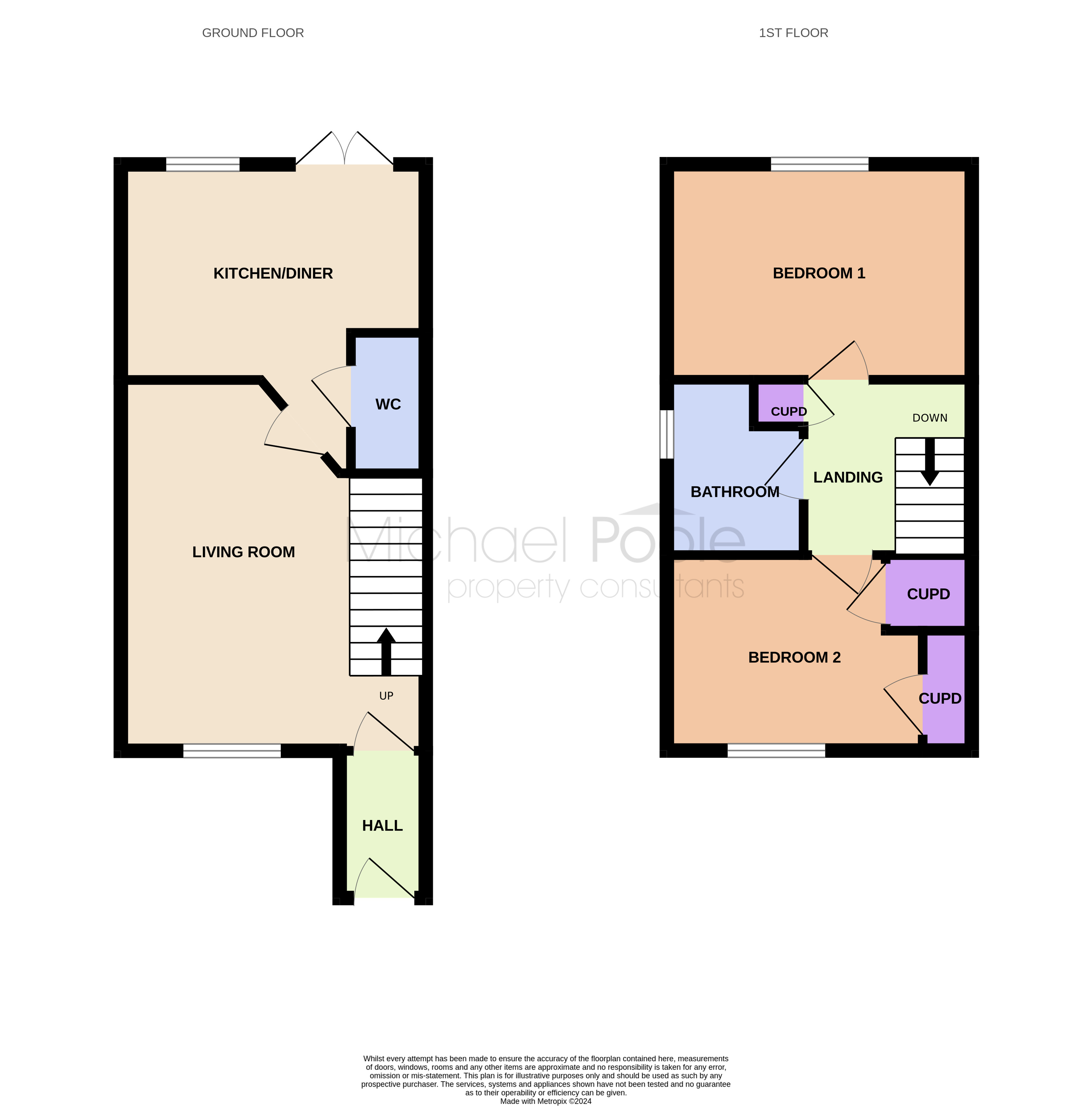 2 bed house for sale in Glenbury Grove, Redcar - Property floorplan