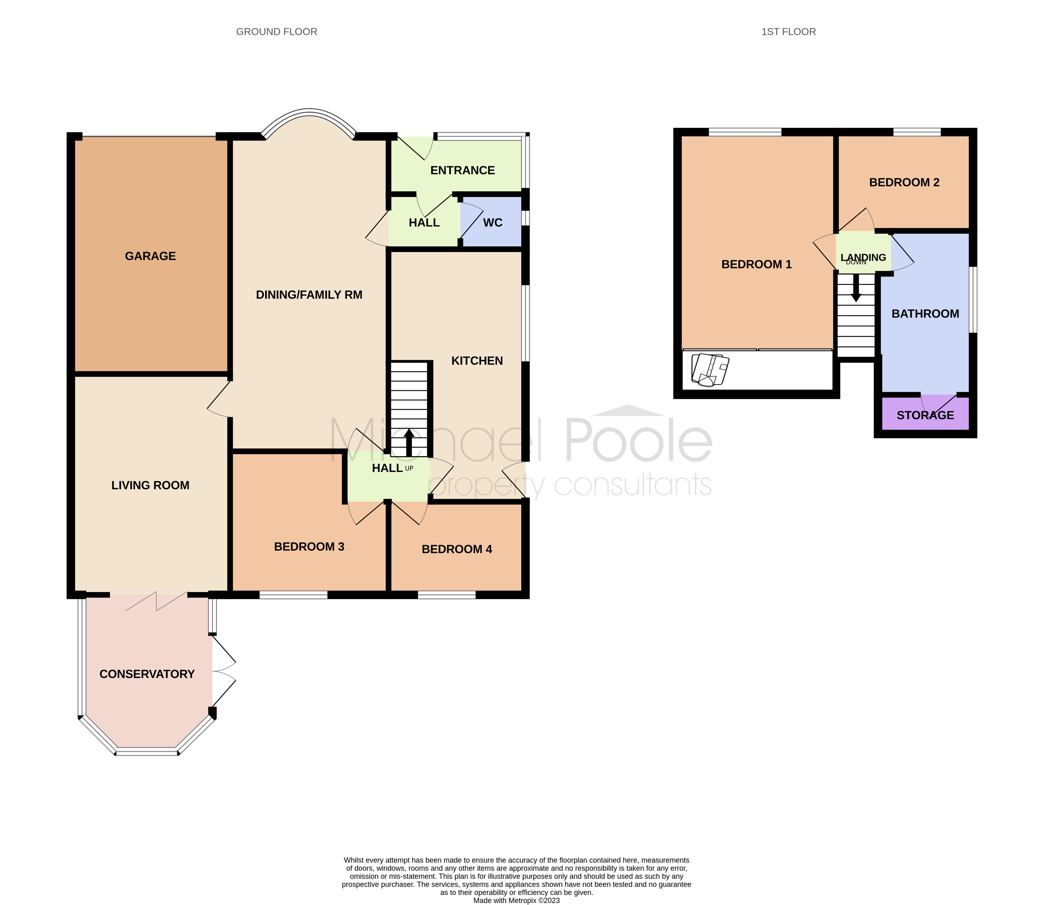 4 bed house for sale - Property floorplan
