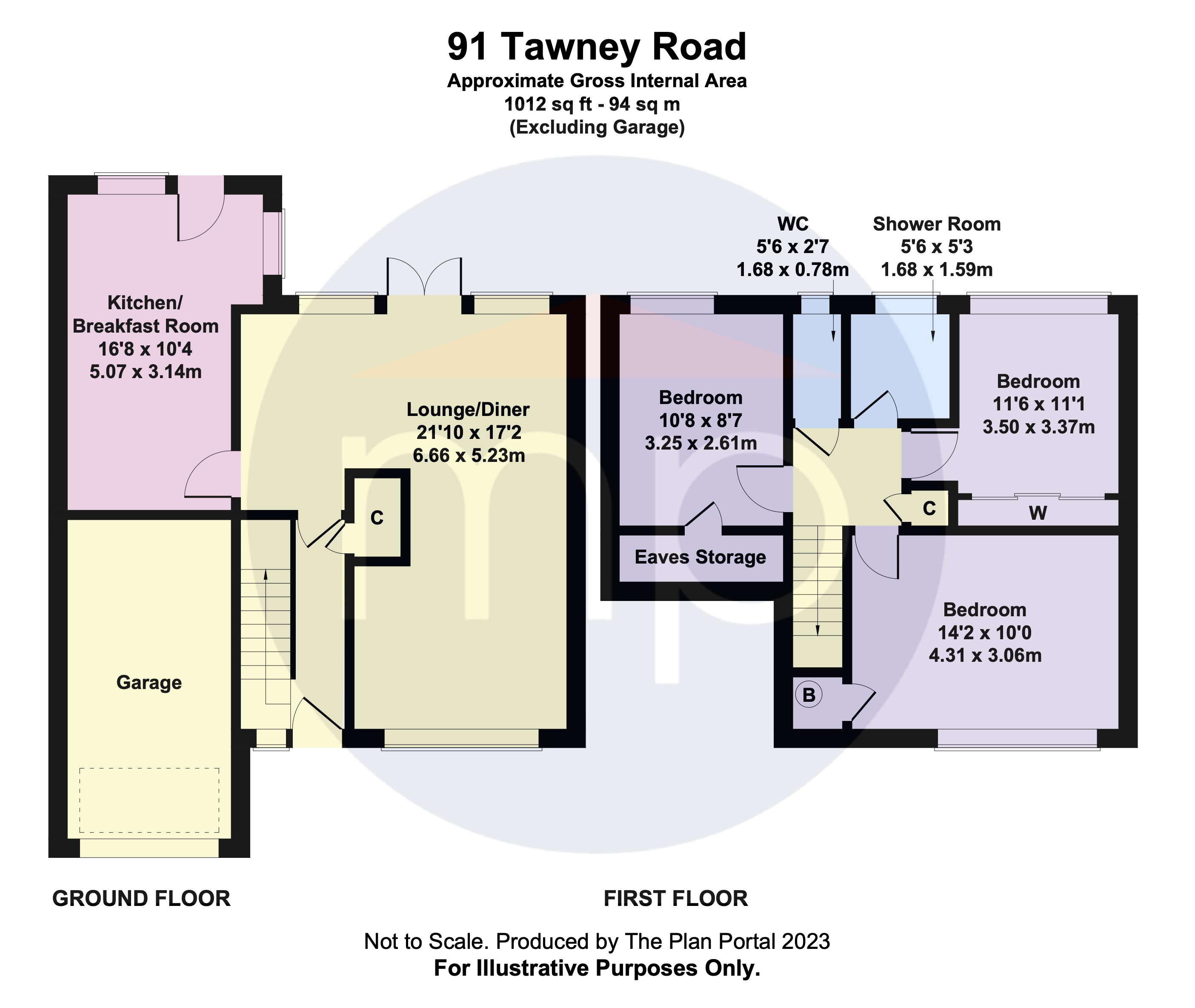 3 bed house for sale in Tawney Road, Eston - Property floorplan