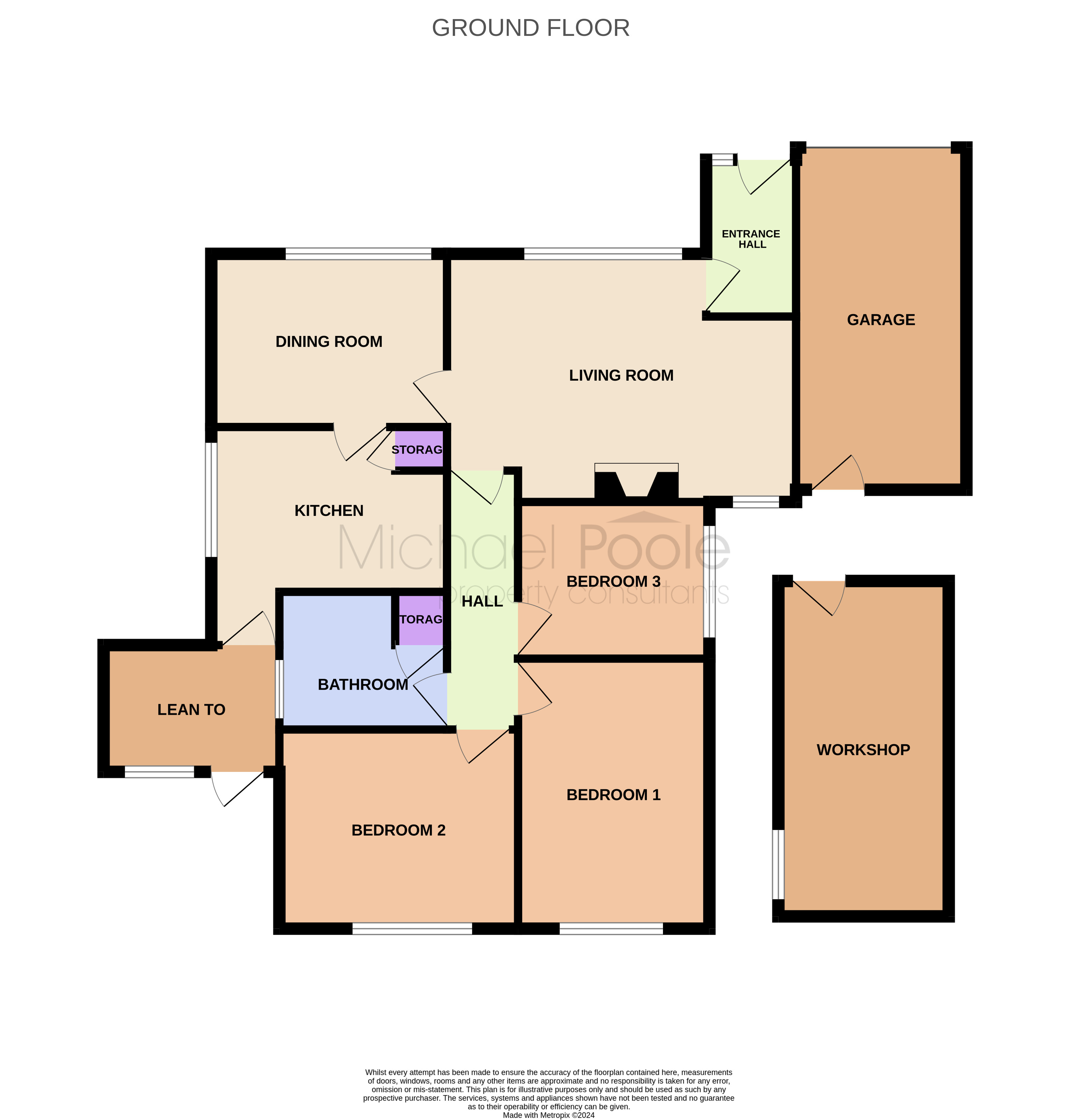 3 bed bungalow for sale in Preswick Close, New Marske - Property floorplan