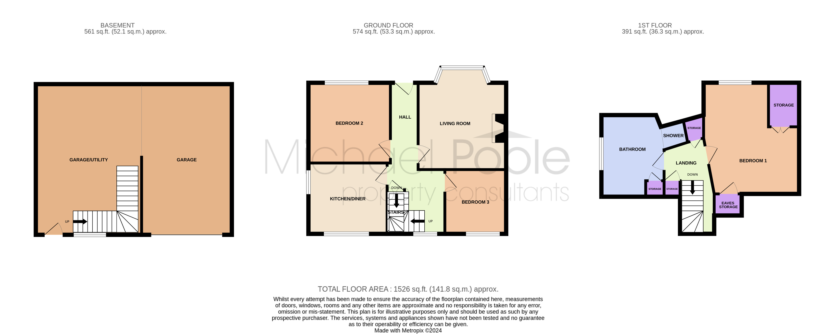 3 bed house for sale in Princes Road, Saltburn-by-the-Sea - Property floorplan