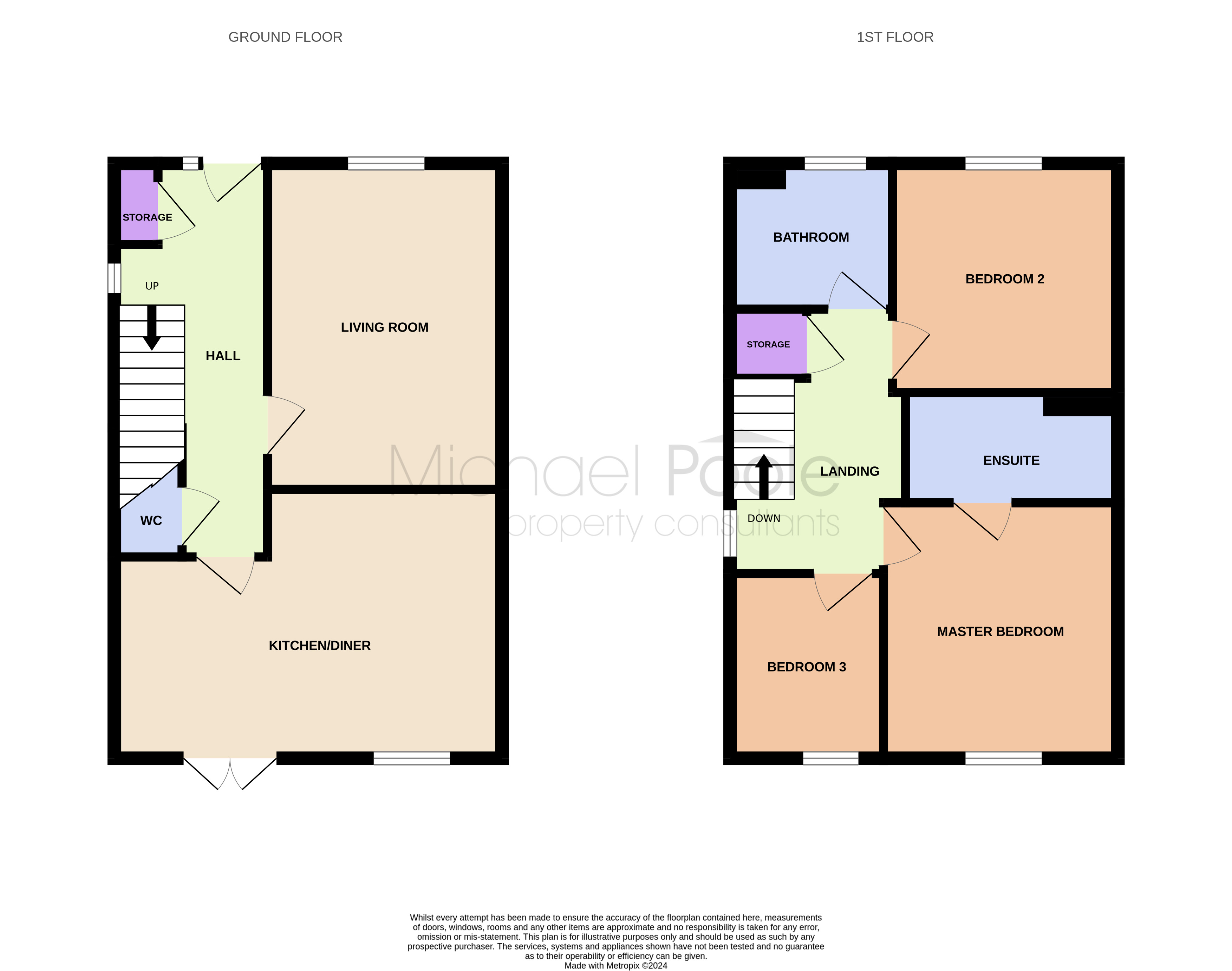 3 bed house for sale in Bluebell Road, Redcar - Property floorplan