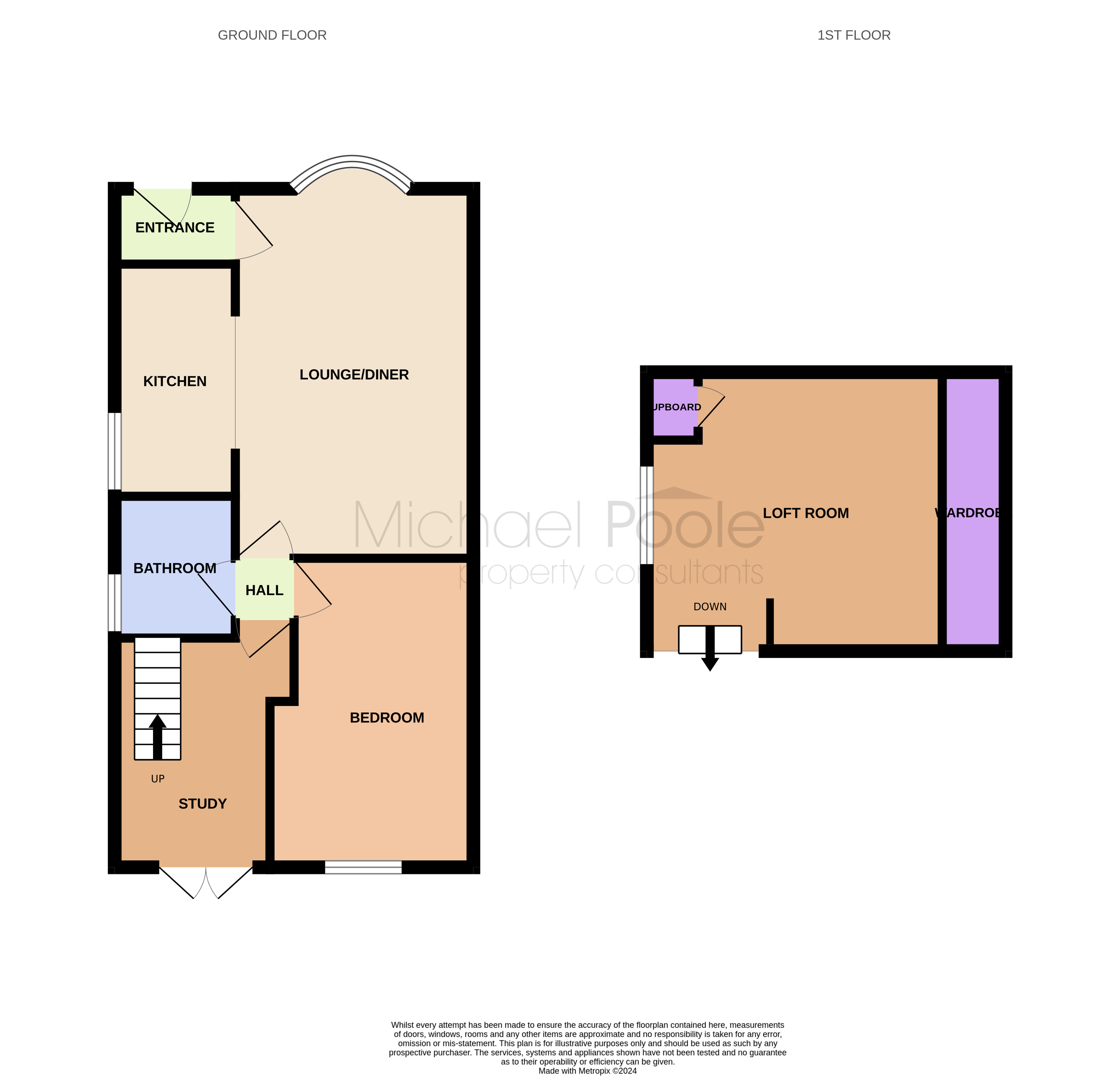1 bed bungalow for sale in Meadowgate, Eston - Property floorplan