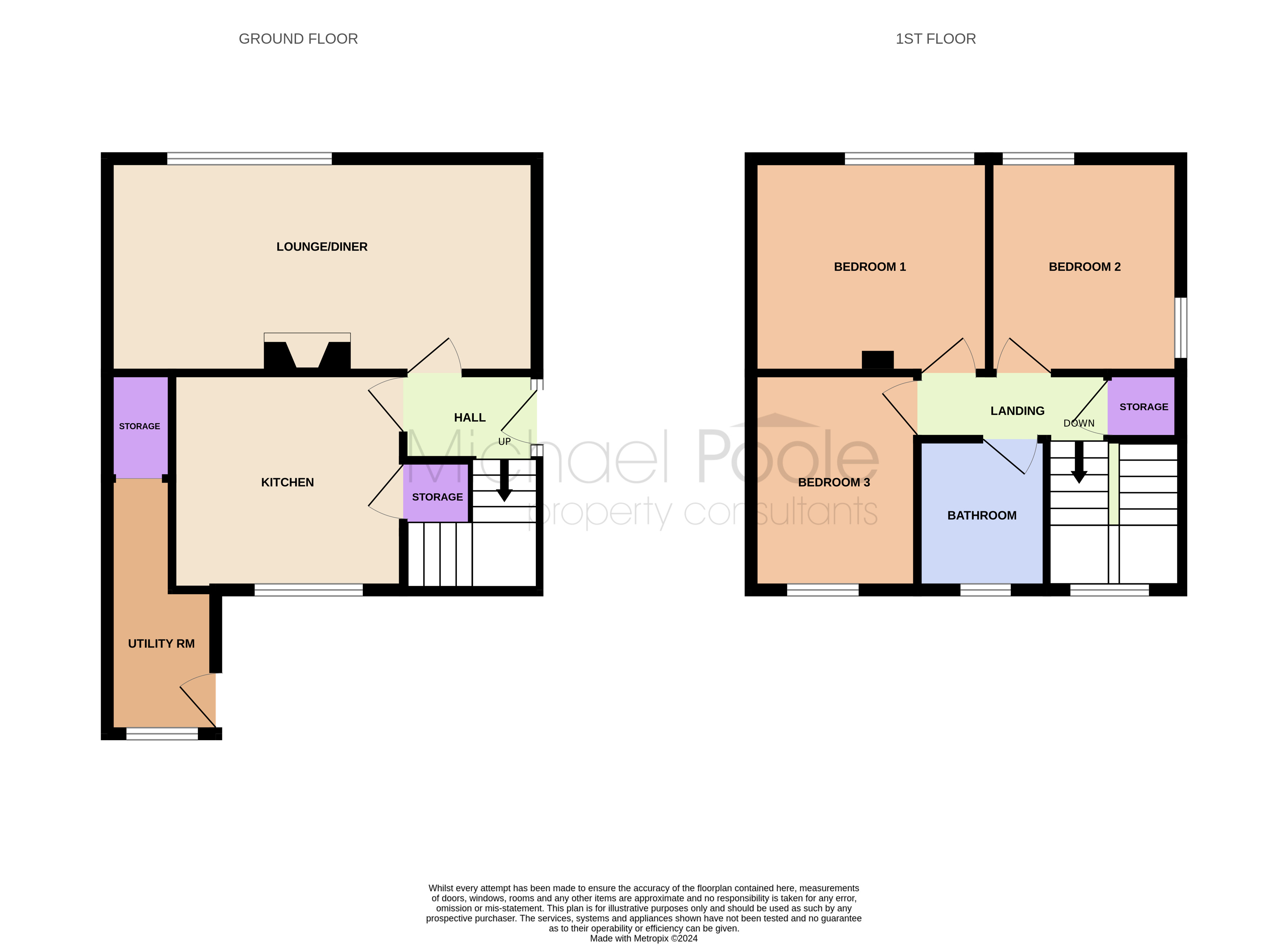 3 bed house for sale in Warwick Road, Redcar - Property floorplan