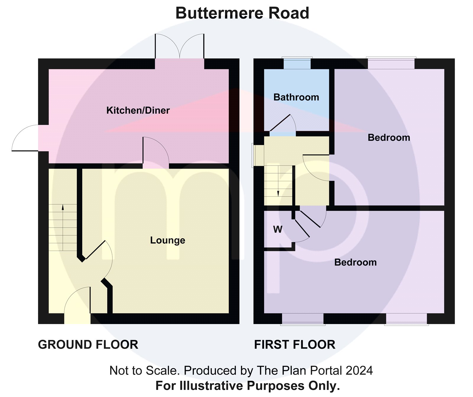 2 bed house for sale in Buttermere Road, Redcar - Property floorplan