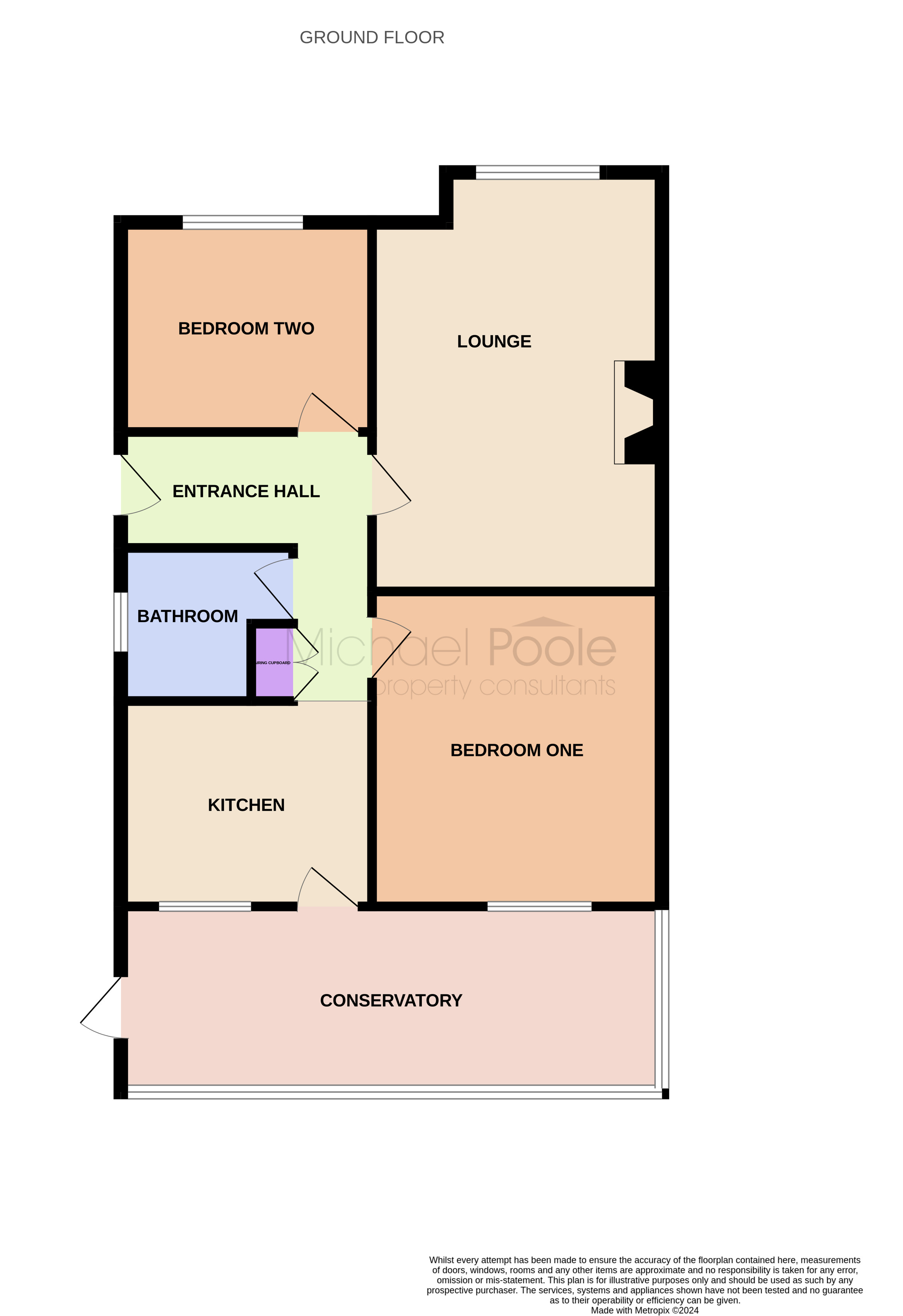 2 bed bungalow for sale in Highfield Road, Eston - Property floorplan