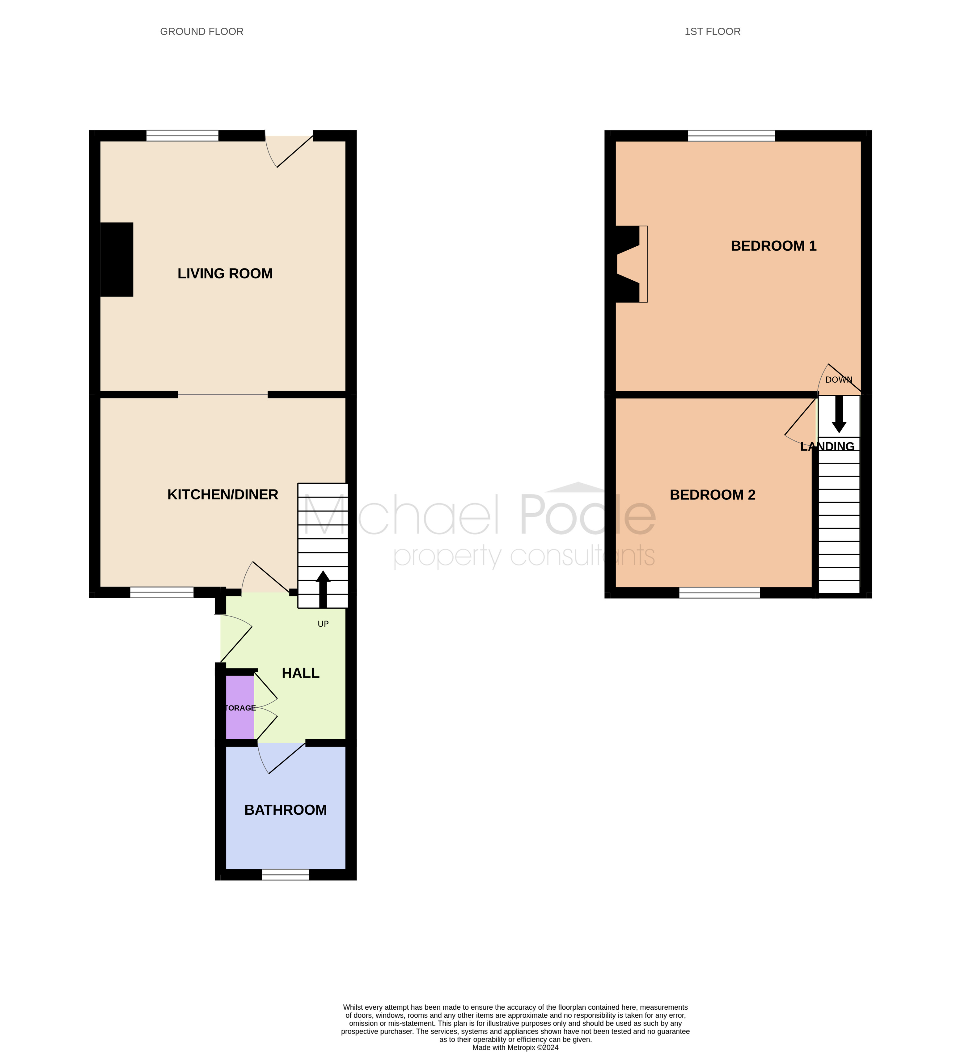 2 bed house for sale in South Lackenby, Middlesbrough - Property floorplan