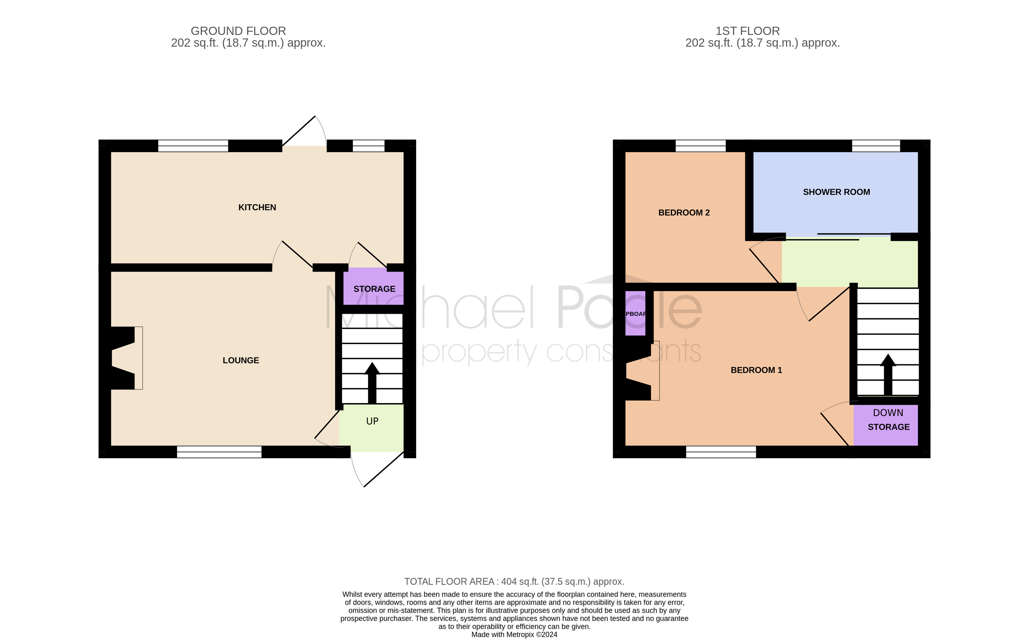 2 bed house for sale in Yeoman Terrace, Marske-by-the-Sea - Property floorplan