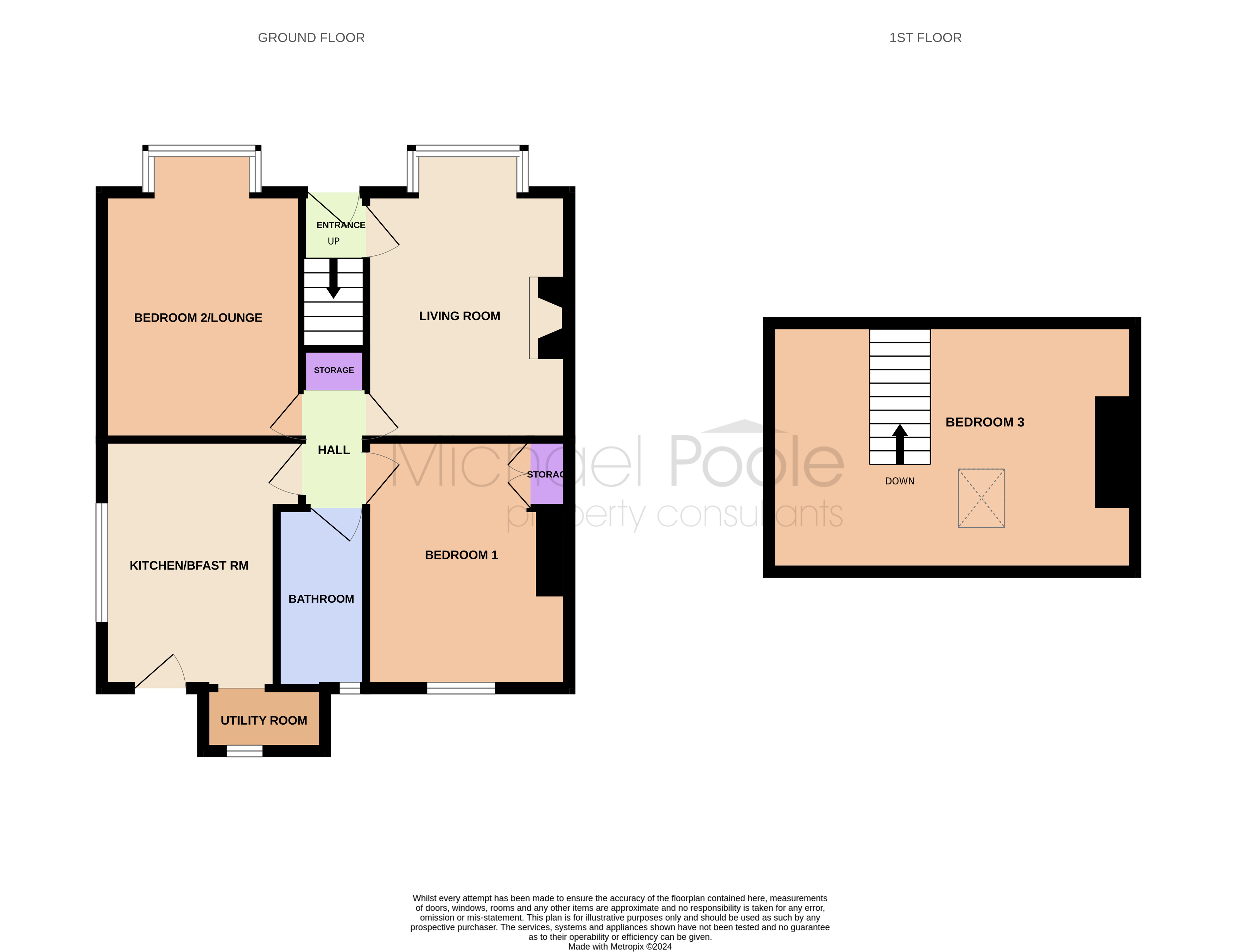2 bed bungalow for sale in Hawthorn Road, Redcar - Property floorplan