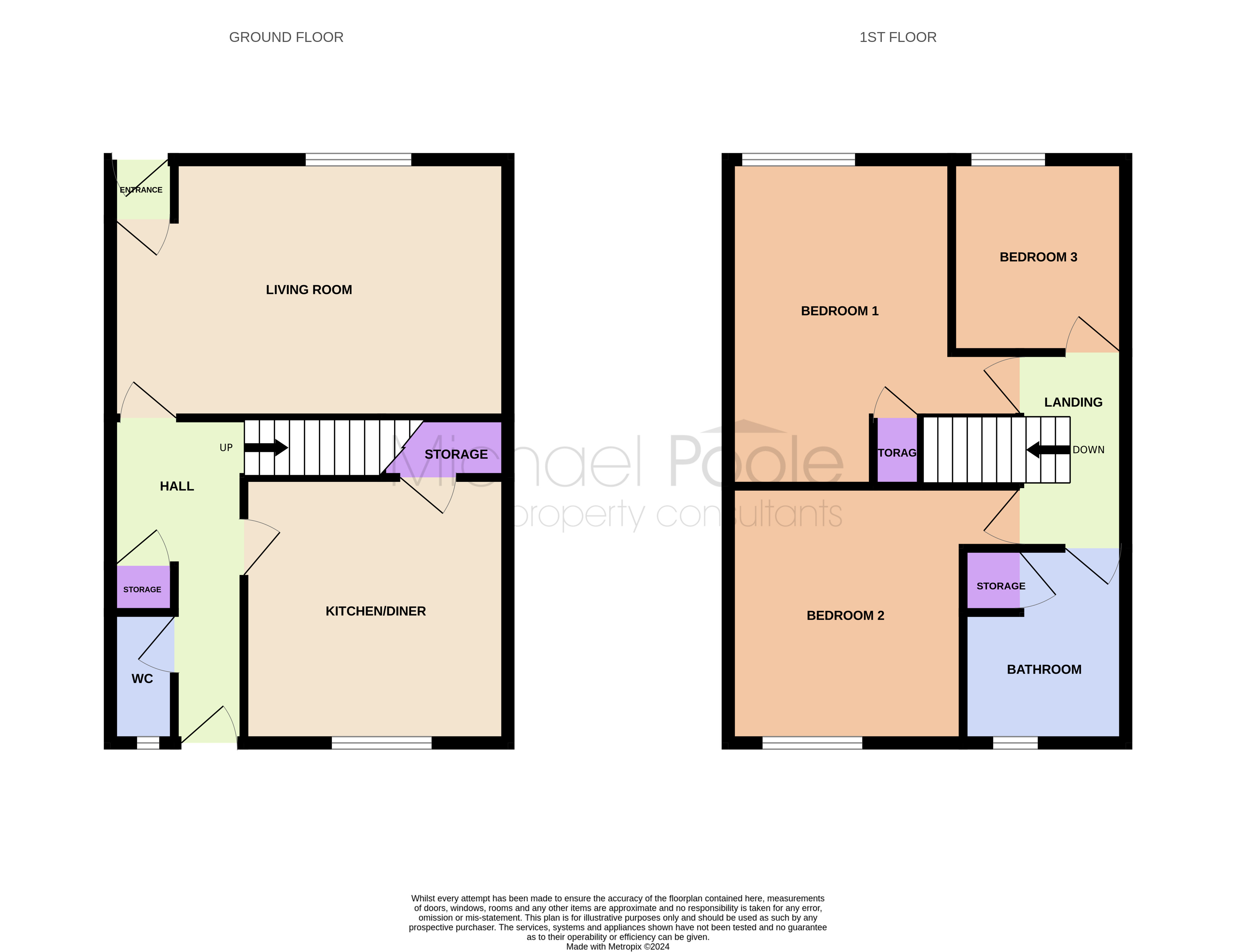 3 bed house for sale in Woodcock Close, Eston - Property floorplan