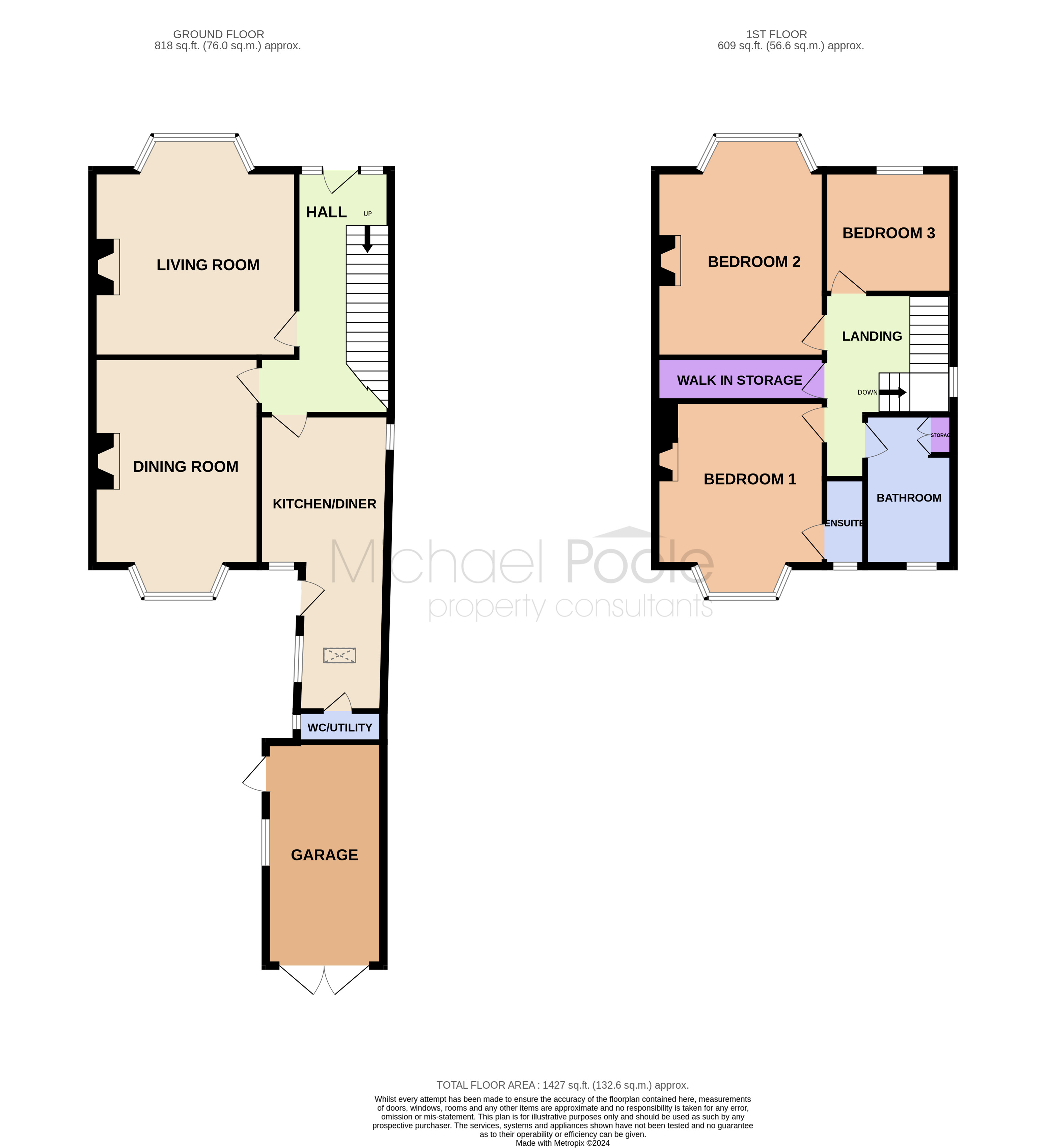 3 bed house for sale in Bristol Avenue, Saltburn-by-the-Sea - Property floorplan