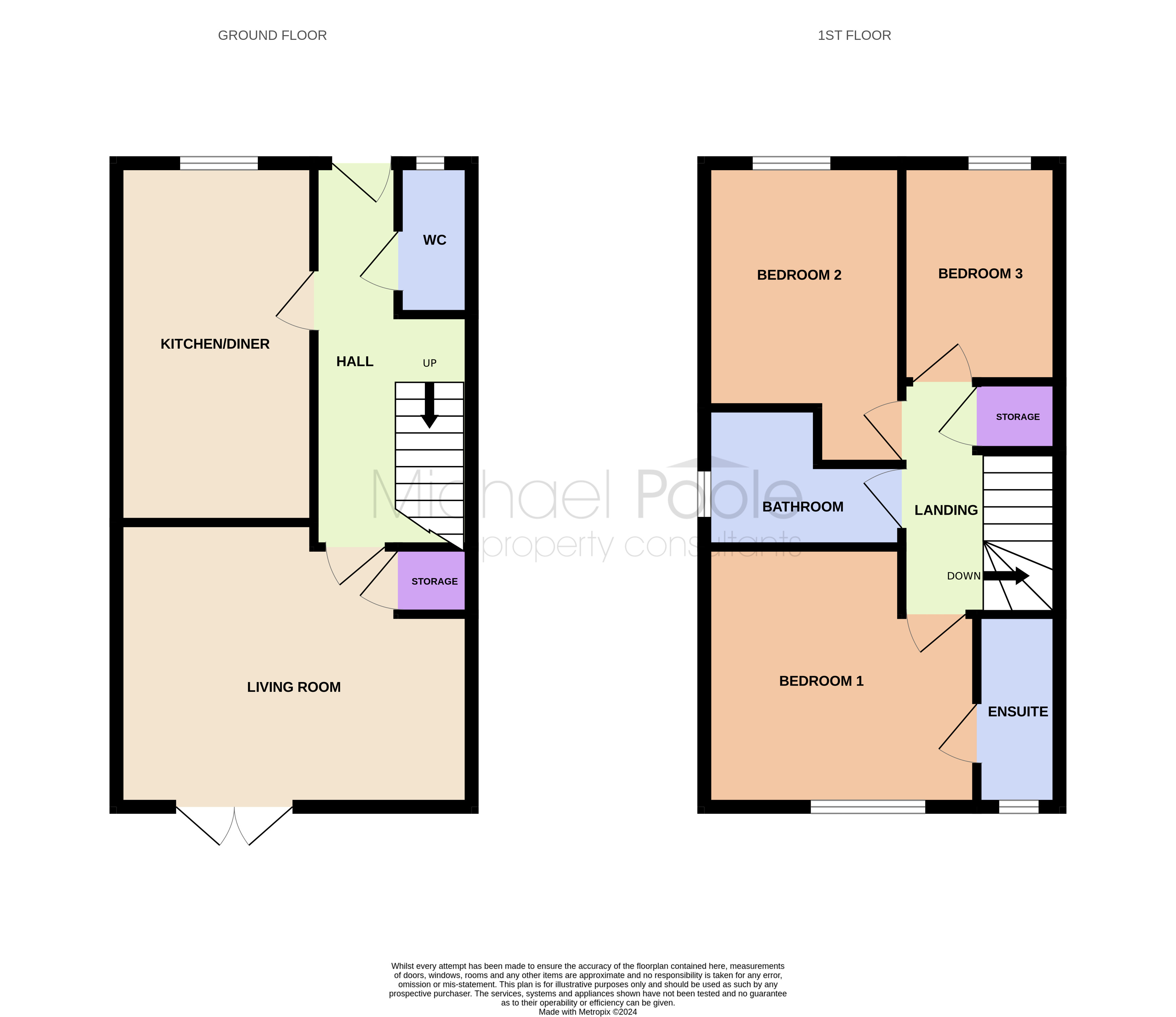 3 bed house for sale in Goldrill Gardens, Redcar - Property floorplan