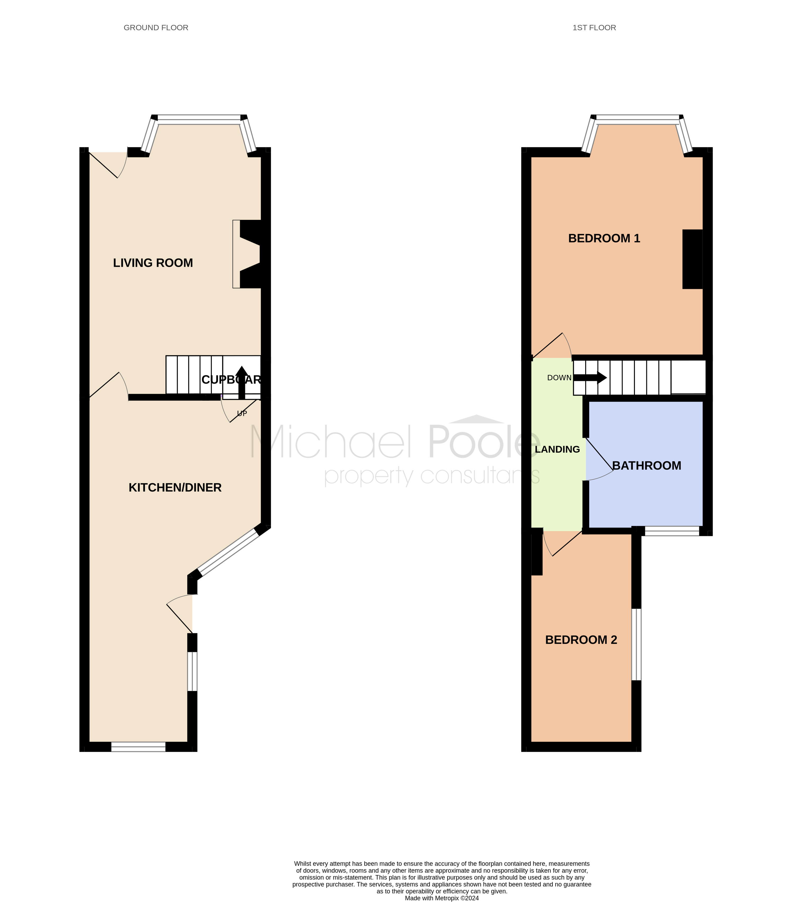 2 bed house for sale in High Street, Marske-by-the-Sea - Property floorplan