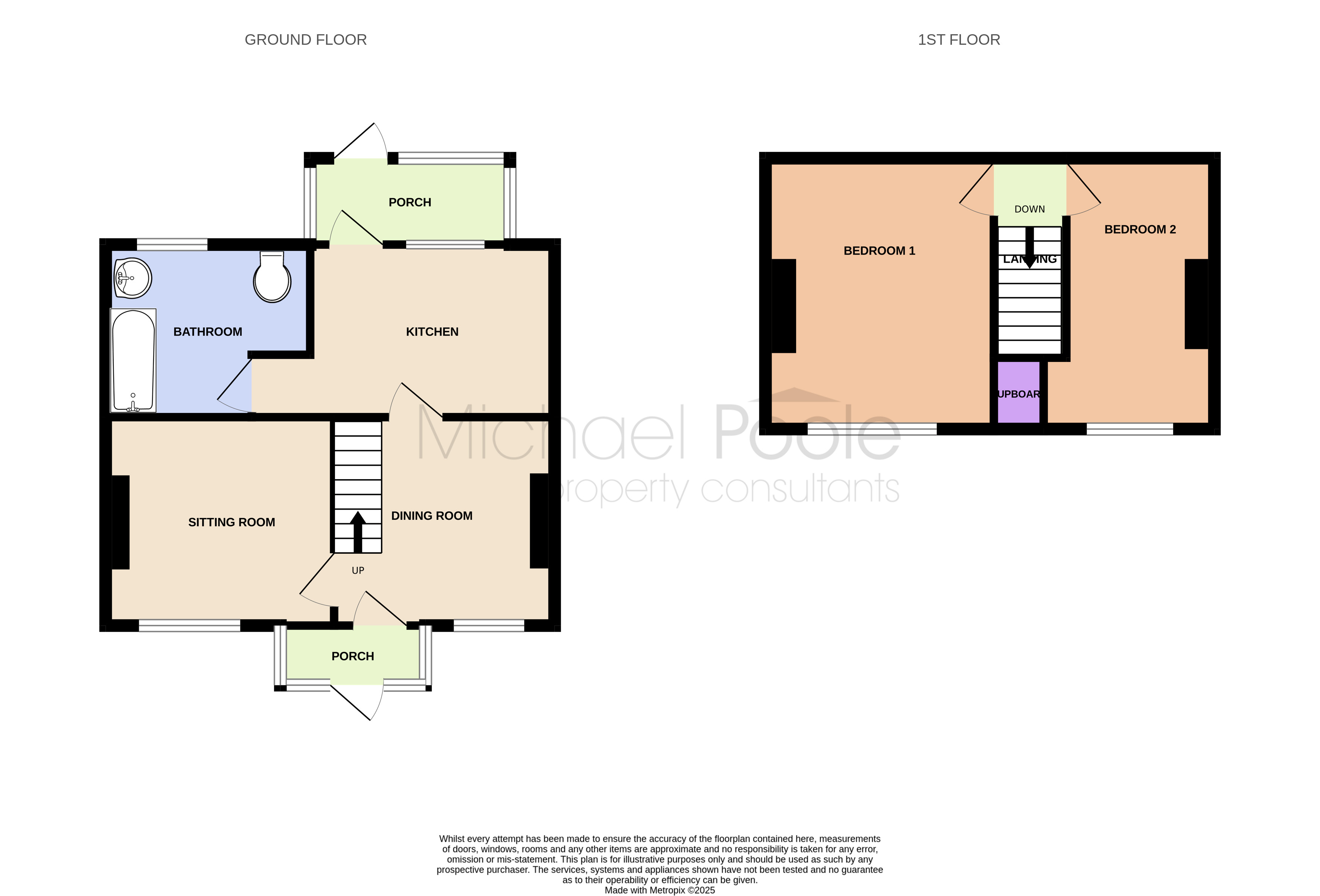 2 bed end of terrace house for sale in Main Street, Cayton - Property floorplan