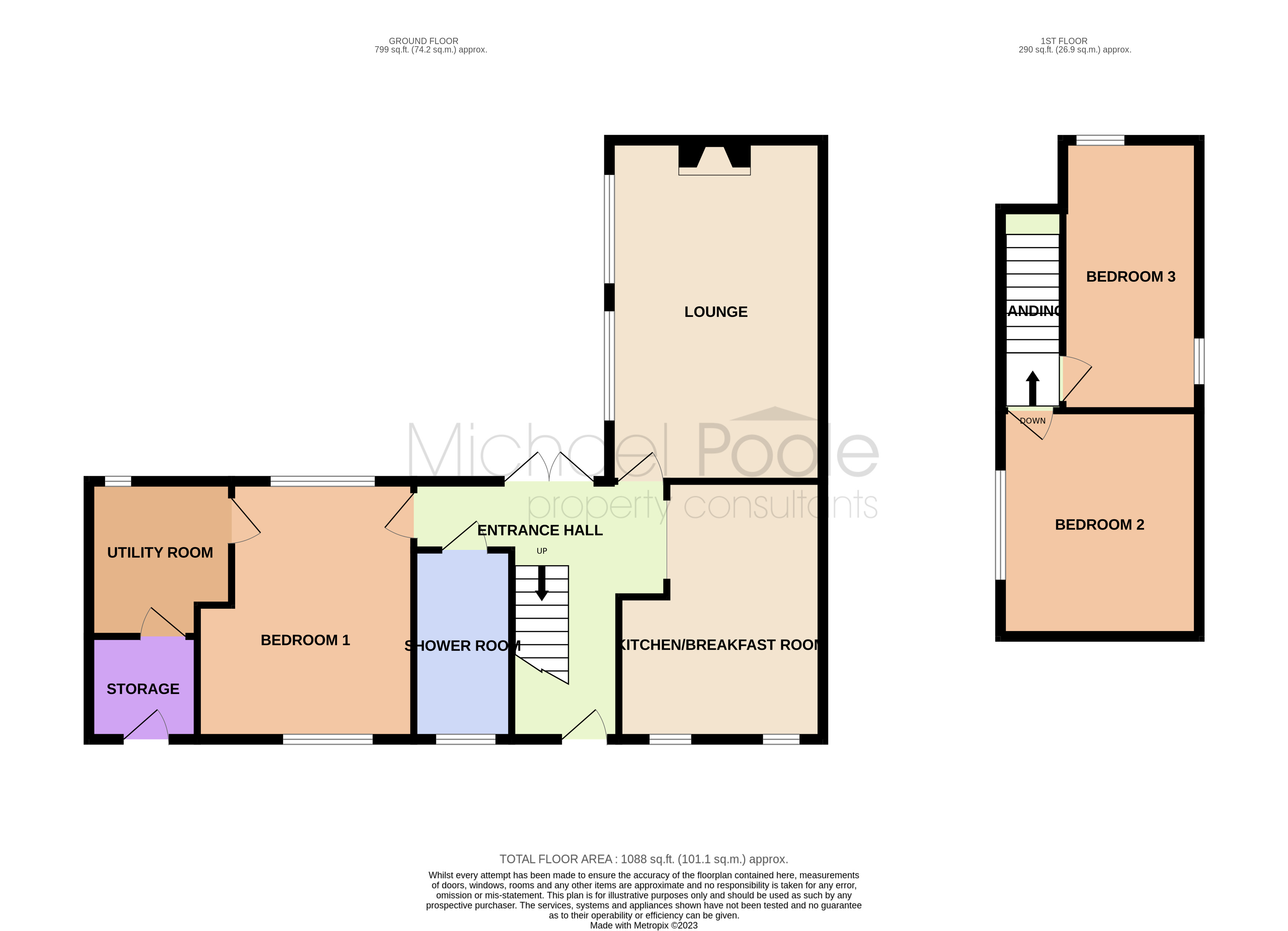 3 bed house for sale in Havilland Road, Thornaby - Property floorplan