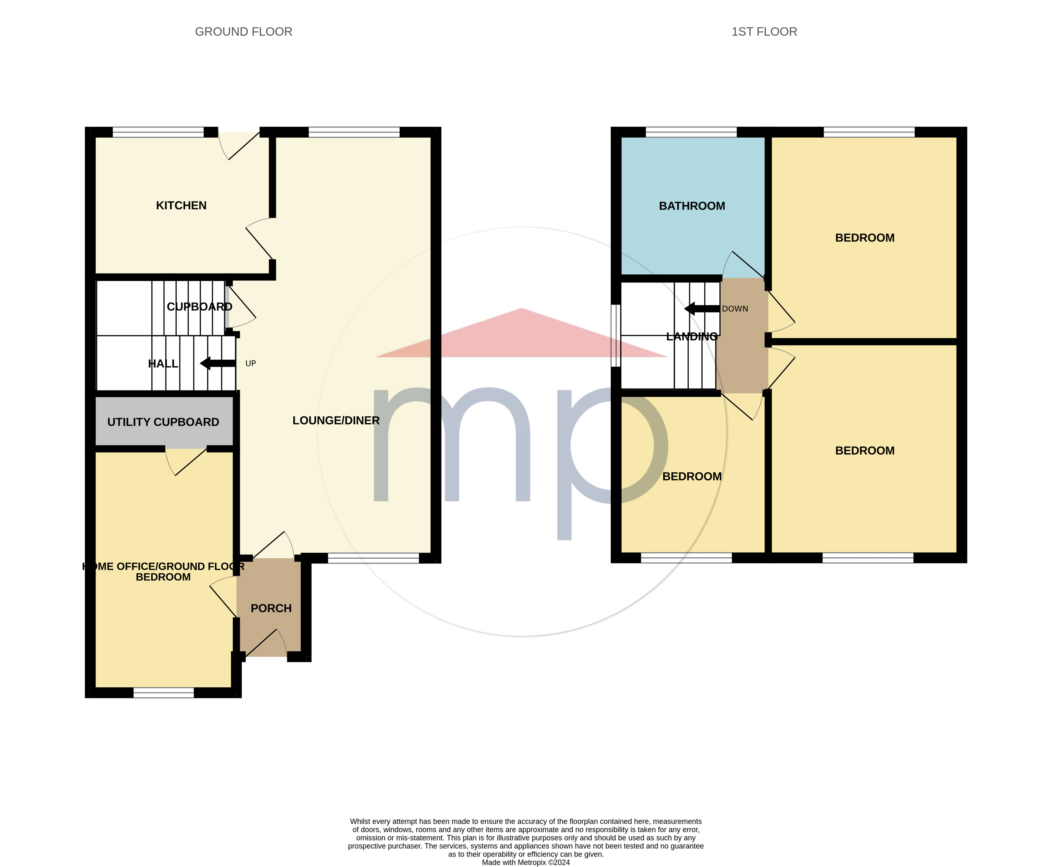 3 bed house for sale in Wye Close, Elm Tree - Property floorplan