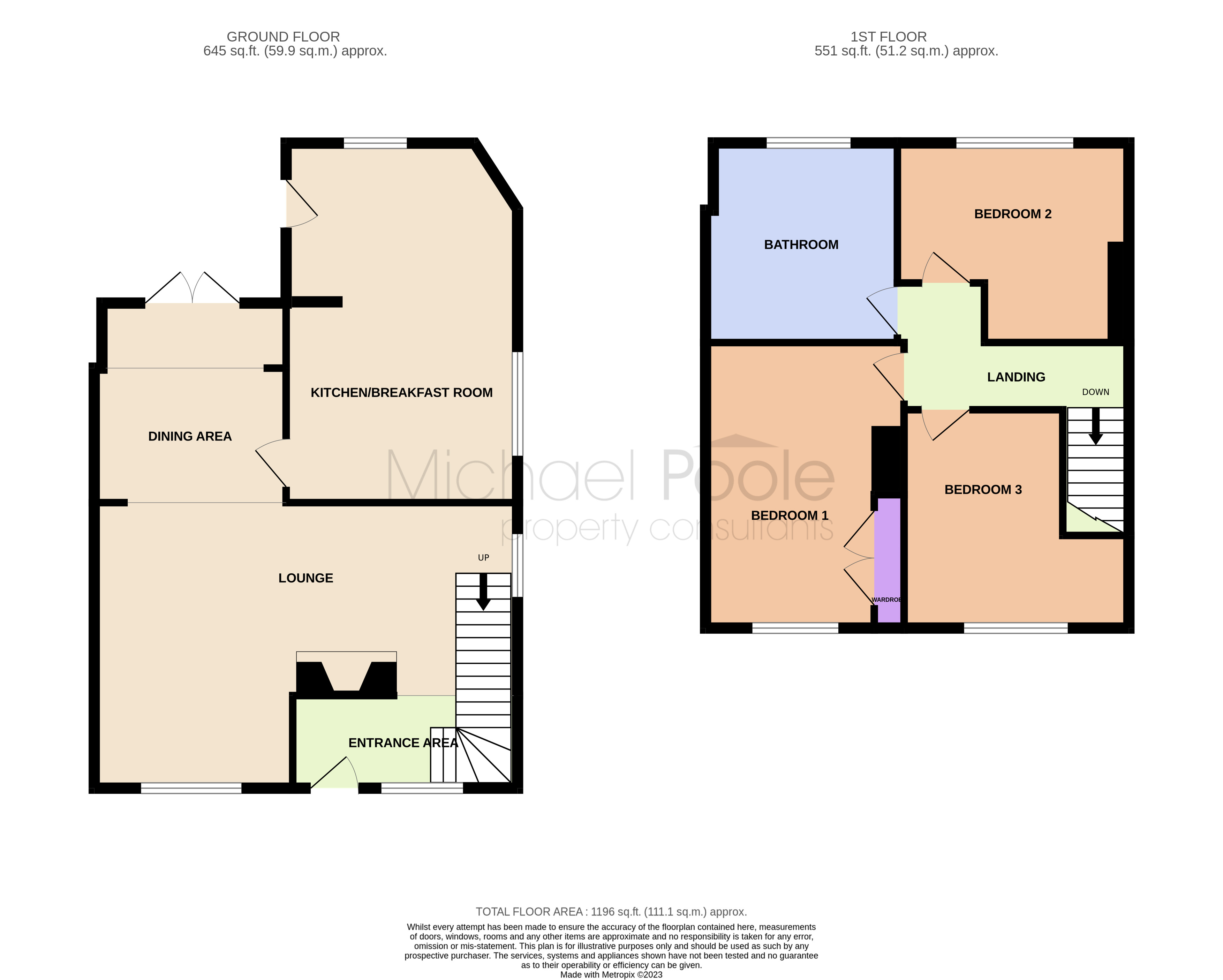 3 bed house for sale in Church View, Bishopton - Property floorplan