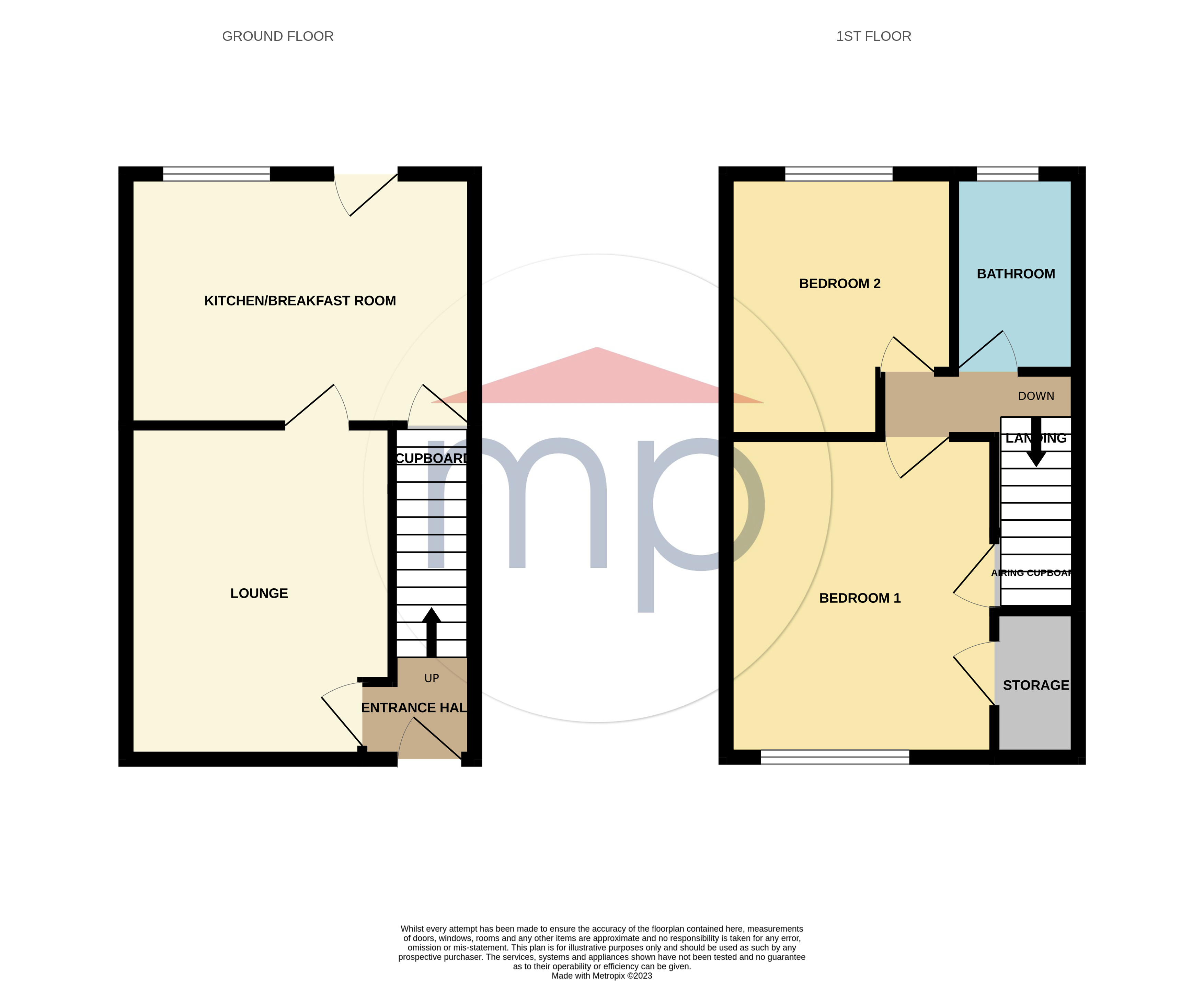 2 bed house for sale in Alpine Way, Norton - Property floorplan