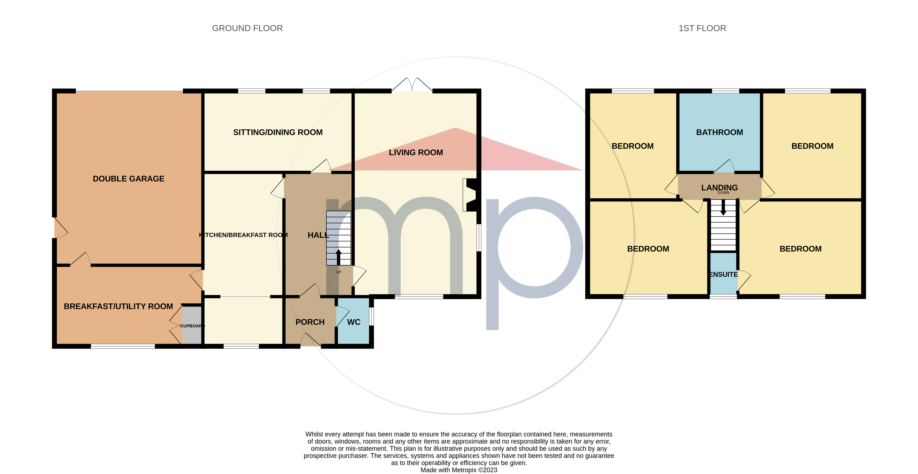 4 bed house for sale in Calcott Close, Elm Tree - Property floorplan