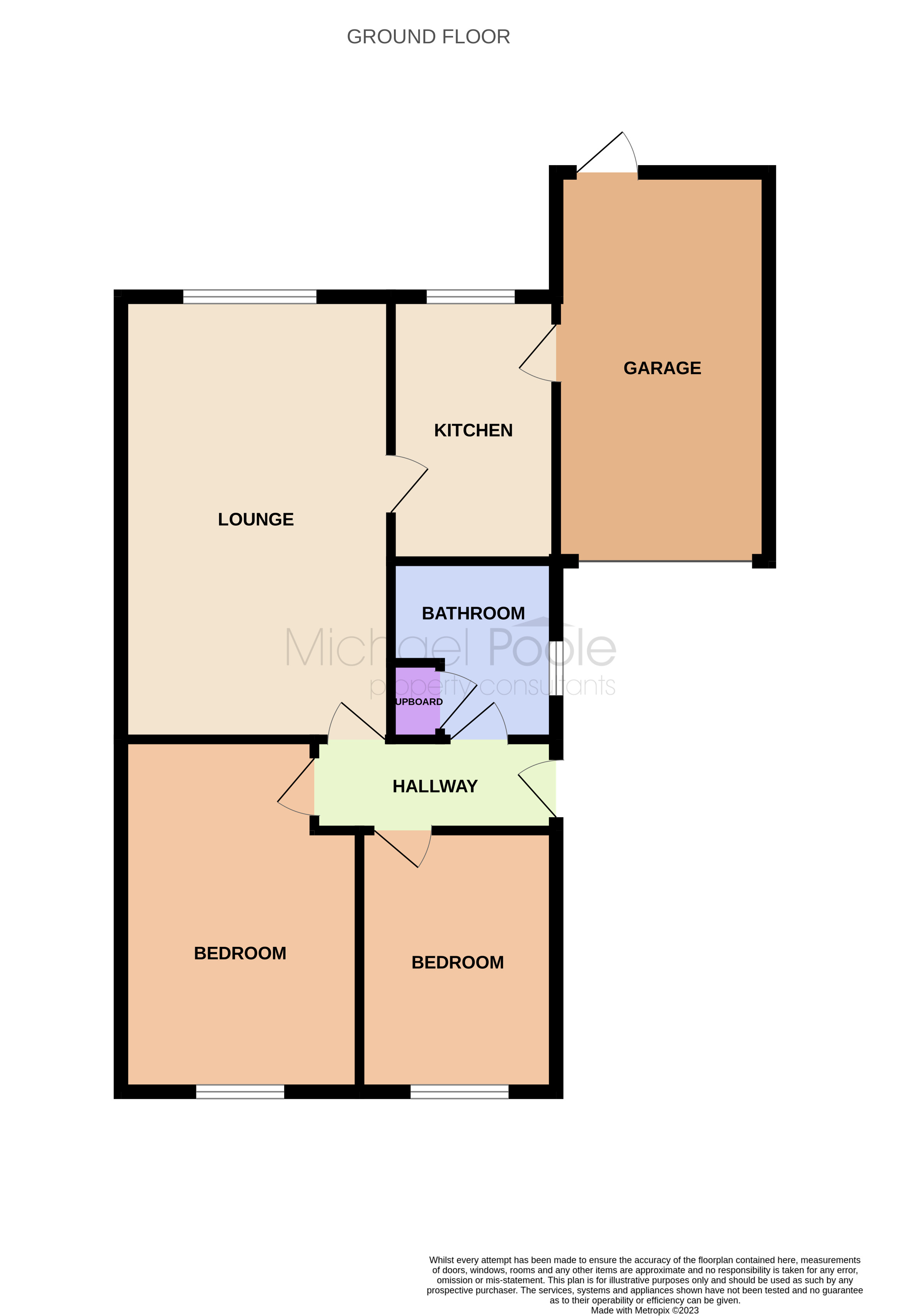 2 bed bungalow for sale in Emmetts Garden, Ingleby Barwick - Property floorplan