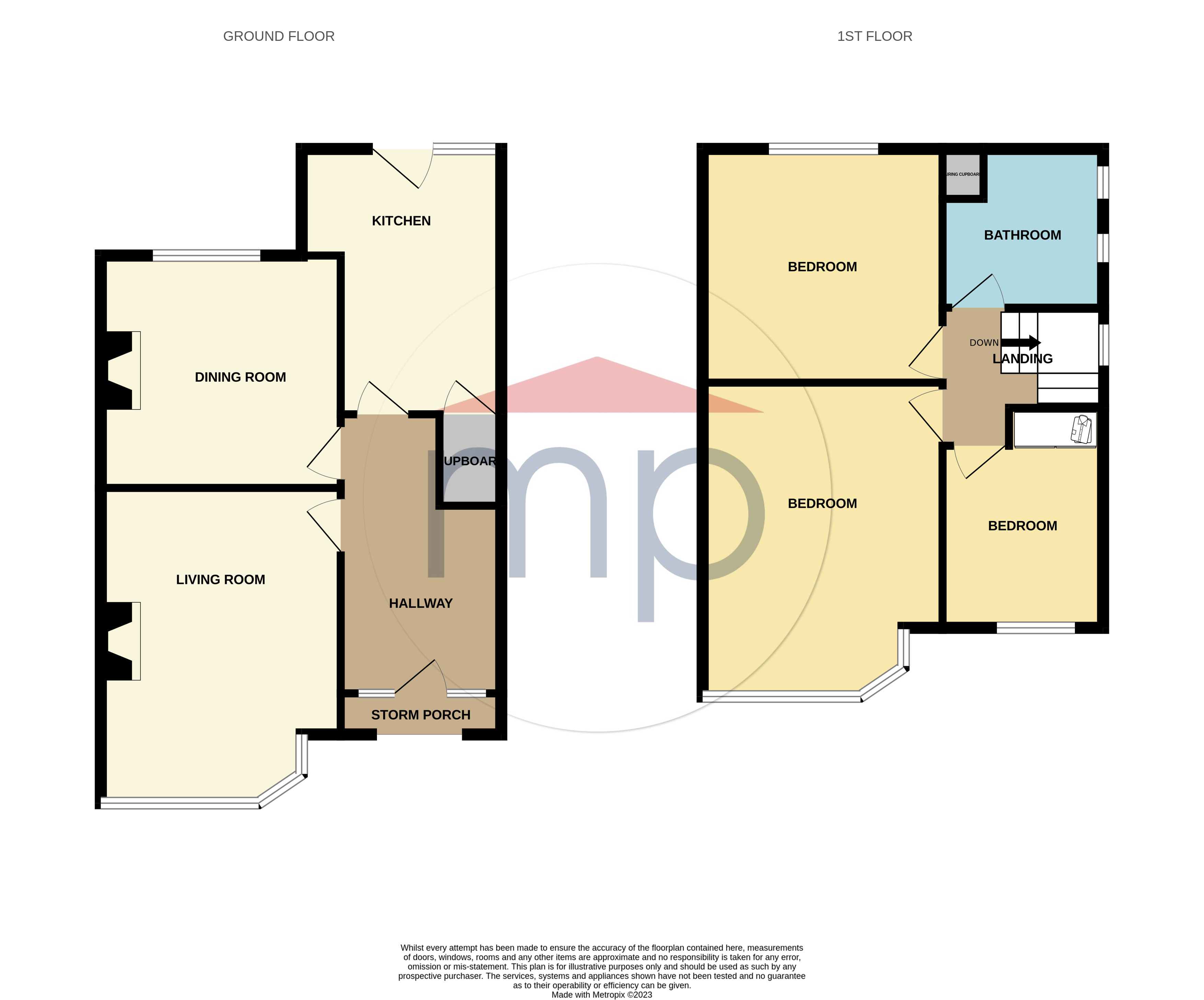 3 bed house for sale in Beaconsfield Road, Norton - Property floorplan