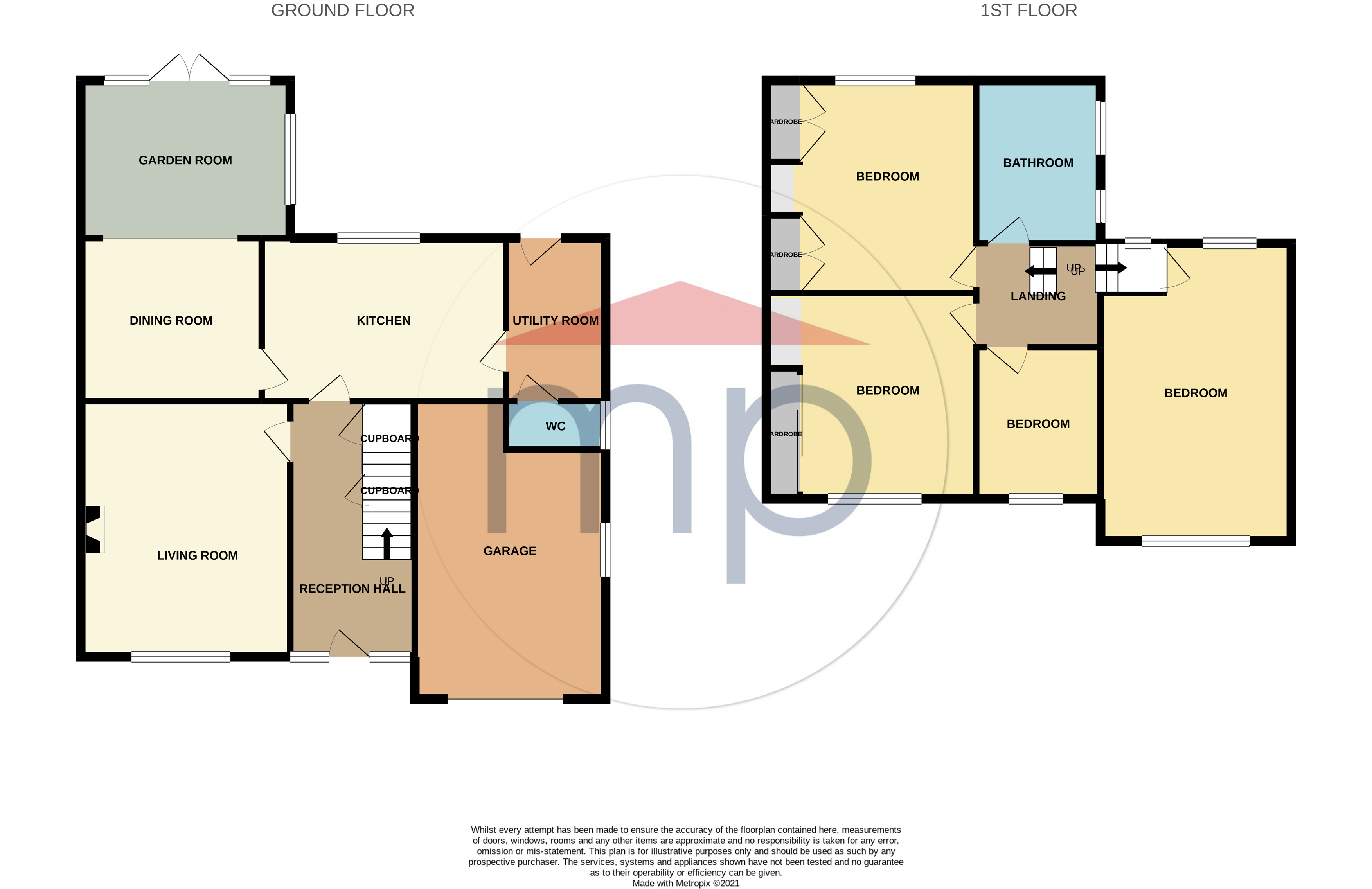 4 bed house for sale in Bedale Grove, Fairfield - Property floorplan