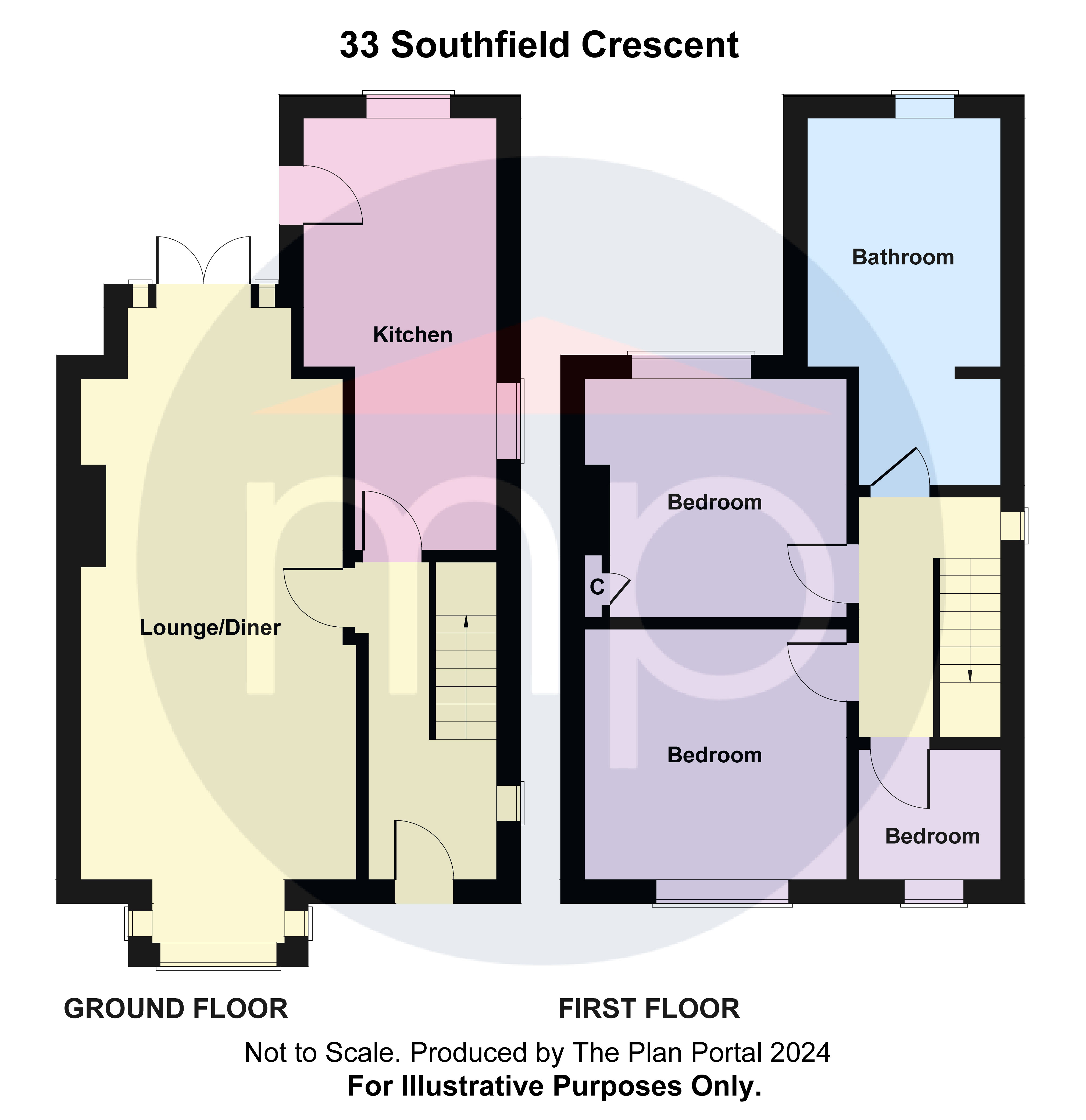3 bed house for sale in Southfield Crescent, Norton - Property floorplan
