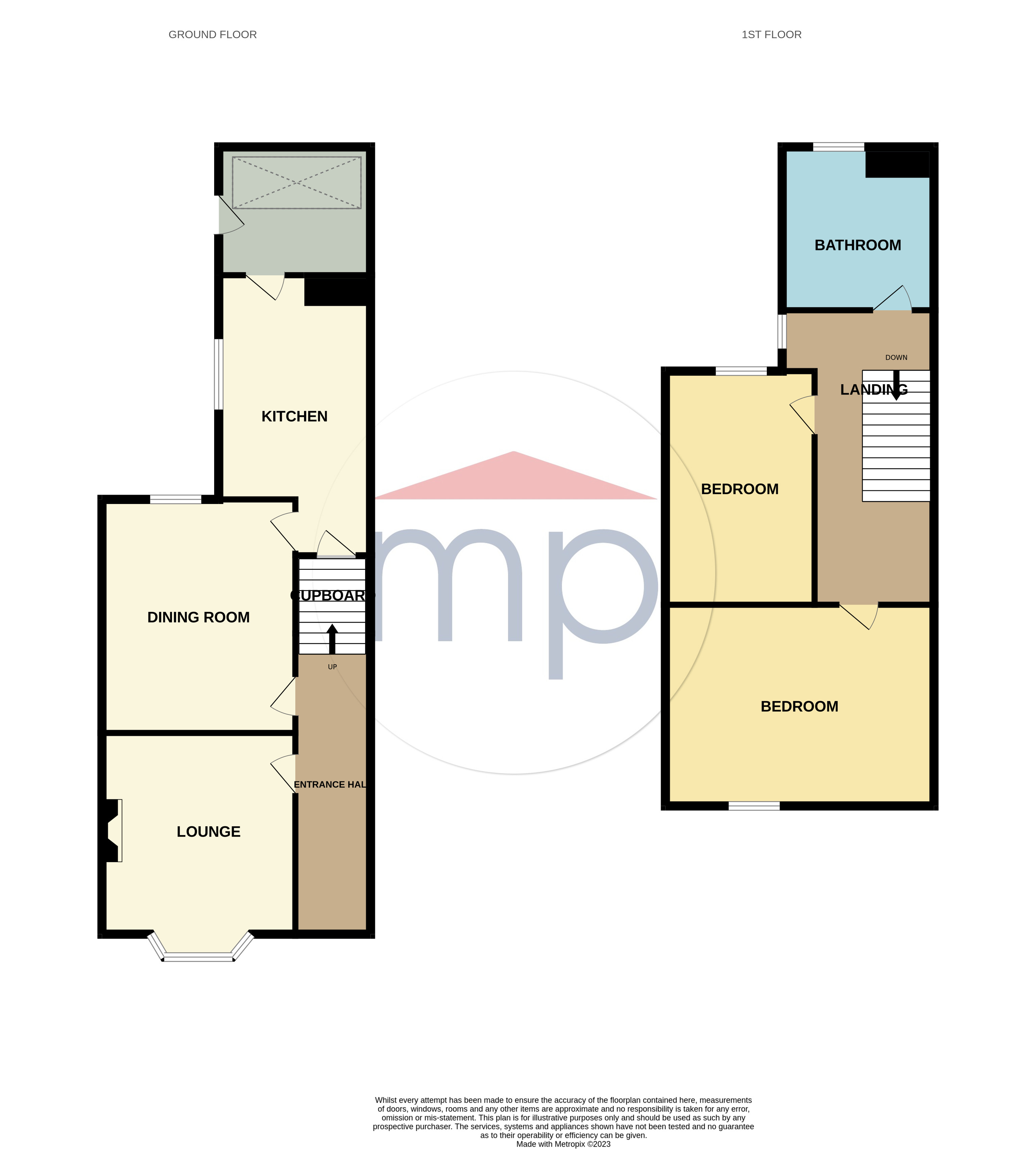 2 bed house for sale in Londonderry Road, Stockton-on-Tees - Property floorplan