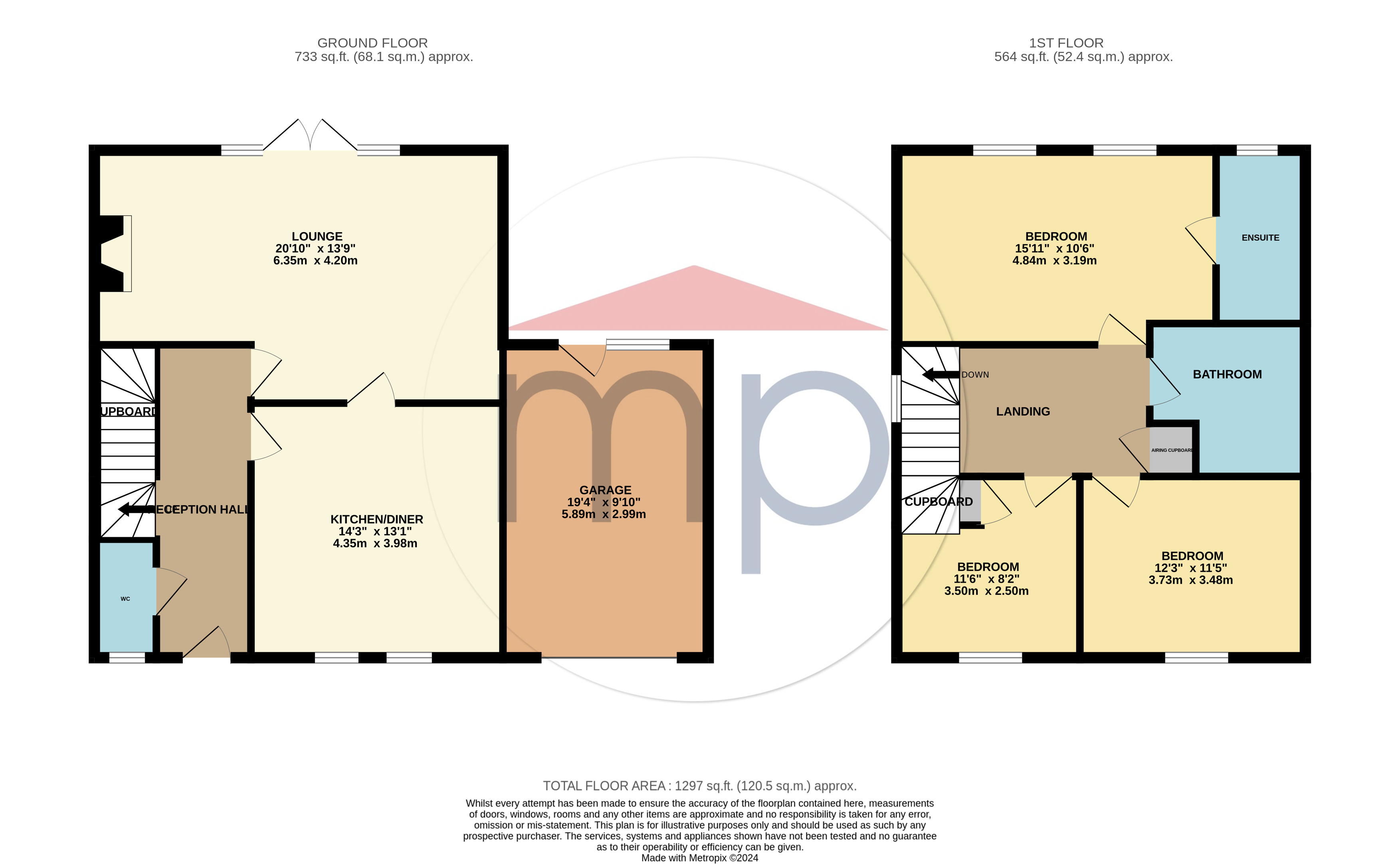 3 bed house for sale in Honey Pot Close, Whitton Village - Property floorplan