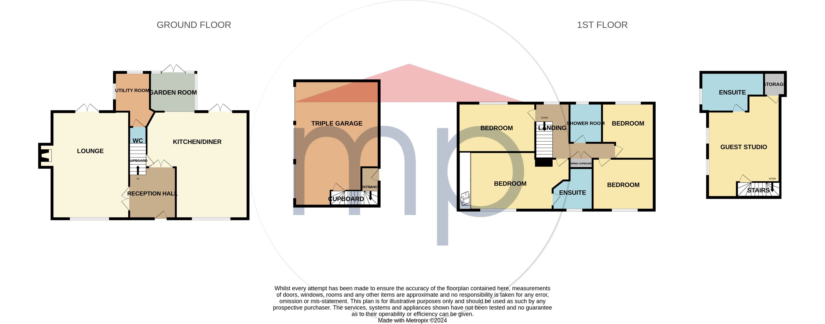 5 bed house for sale - Property floorplan