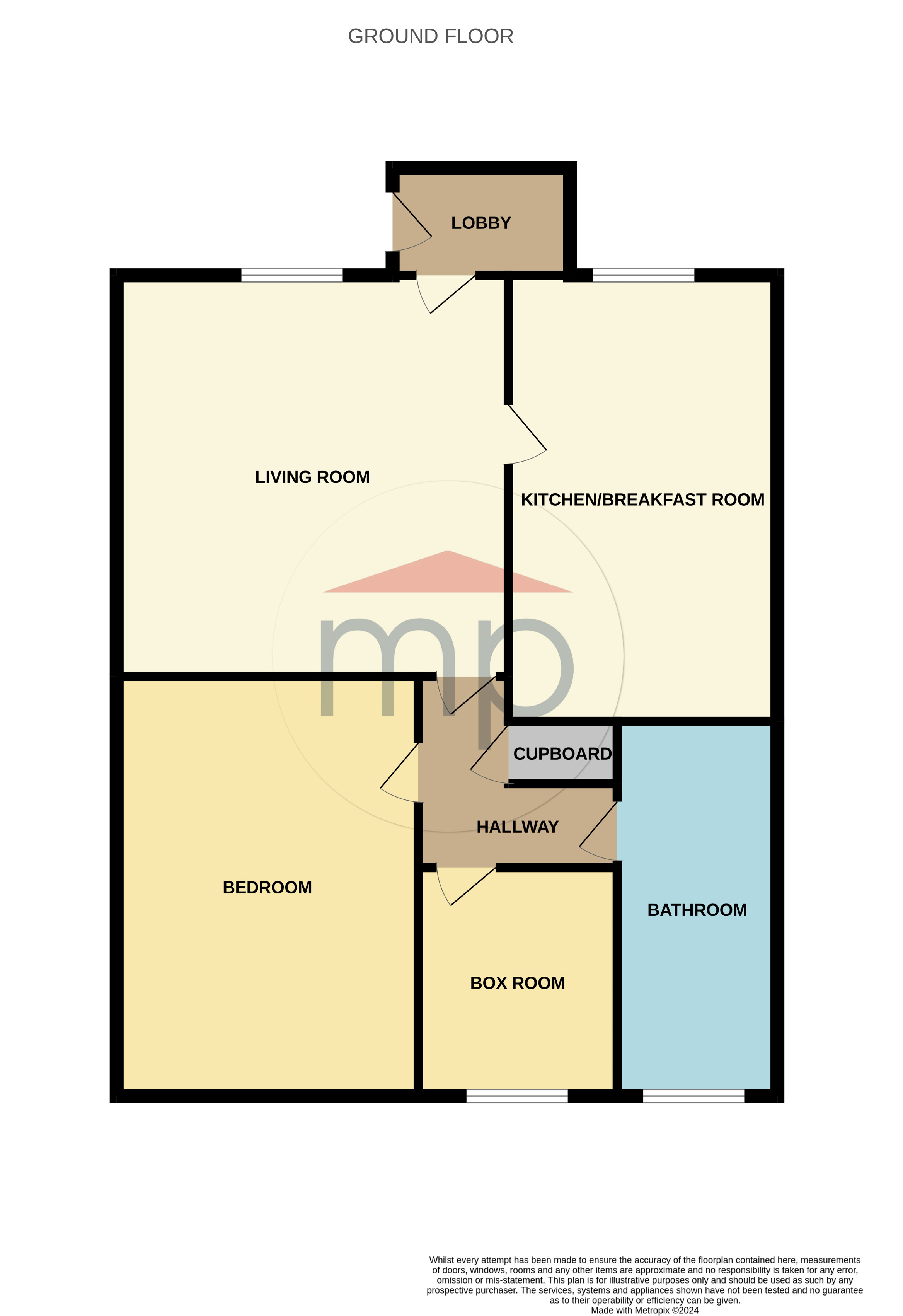 1 bed apartment for sale in Palmerston Street, Stockton-on-Tees - Property floorplan