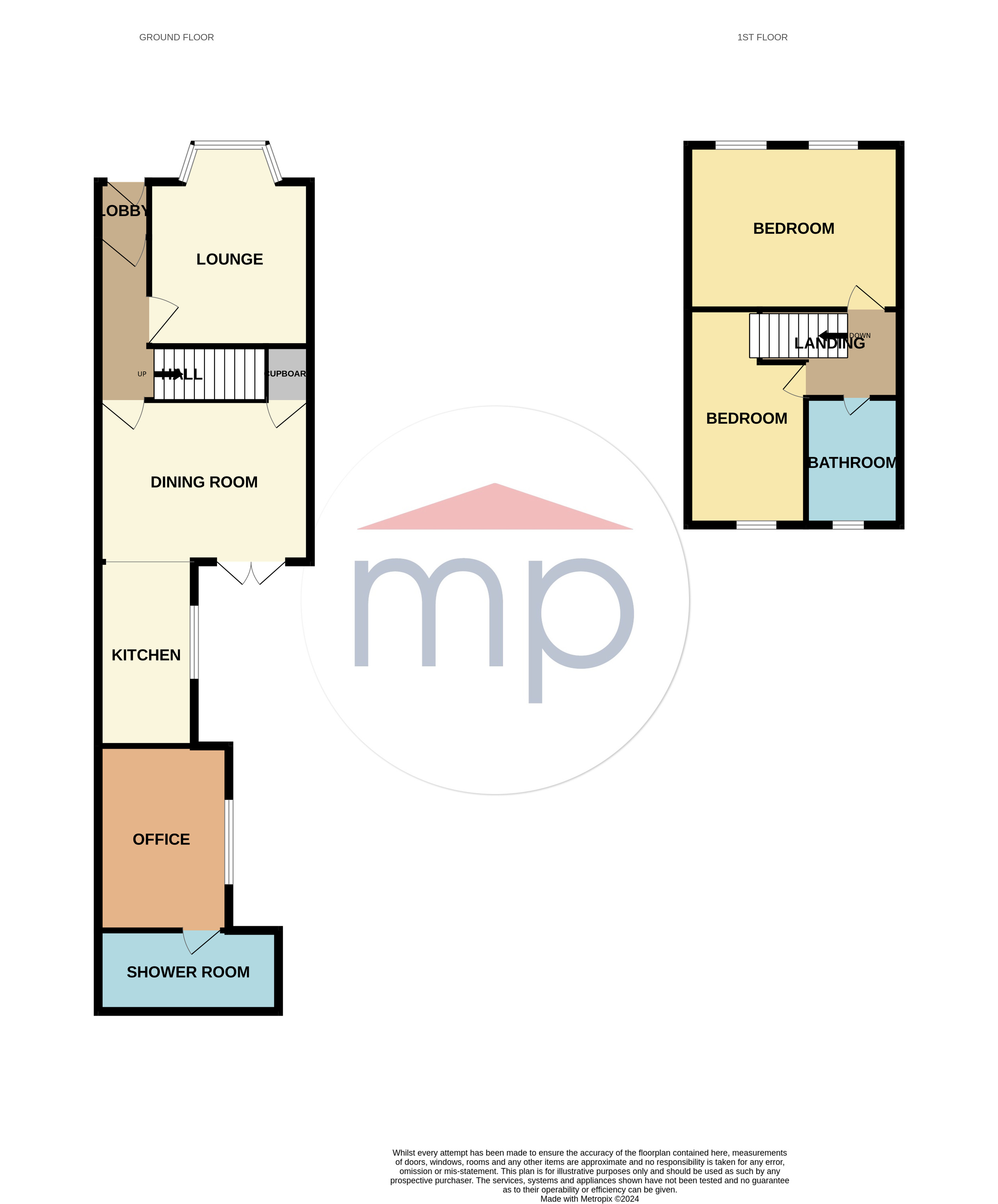 2 bed house for sale in Stanley Street, Norton - Property floorplan