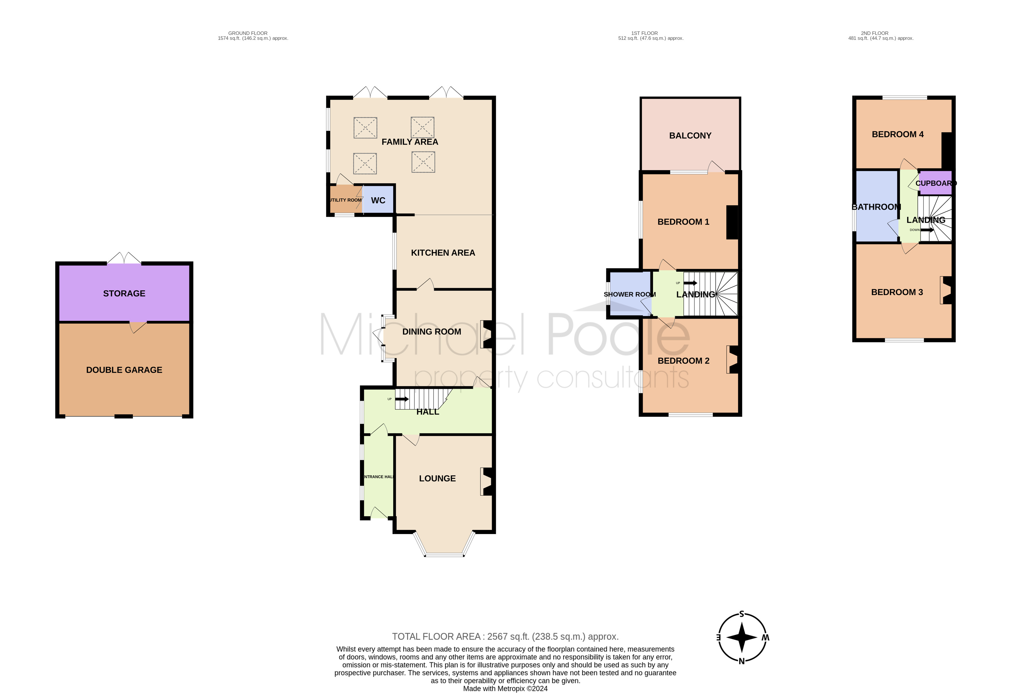 4 bed house for sale in Oxbridge Lane, Oxbridge - Property floorplan