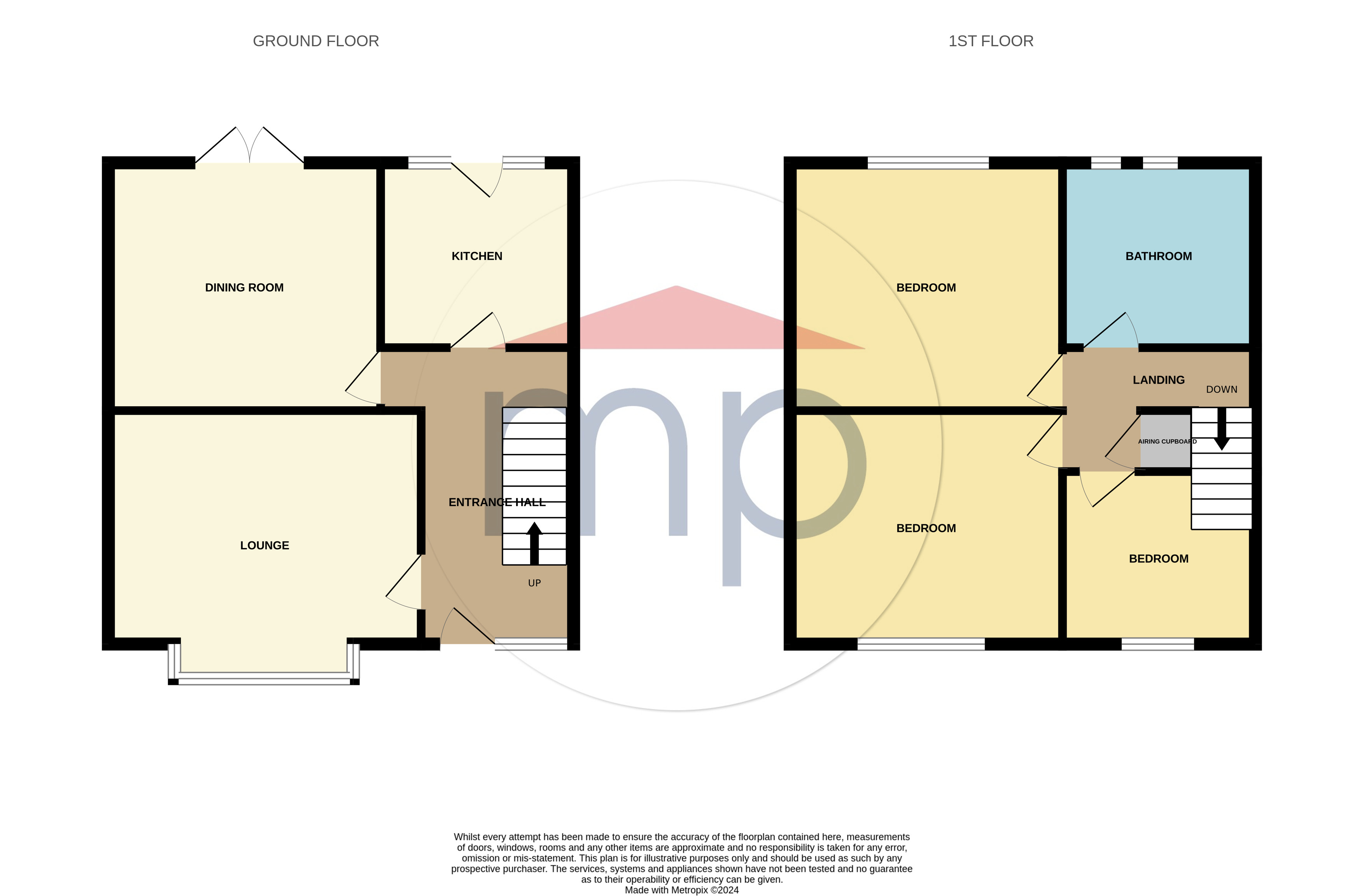 3 bed house for sale in Sussex Walk, Norton - Property floorplan