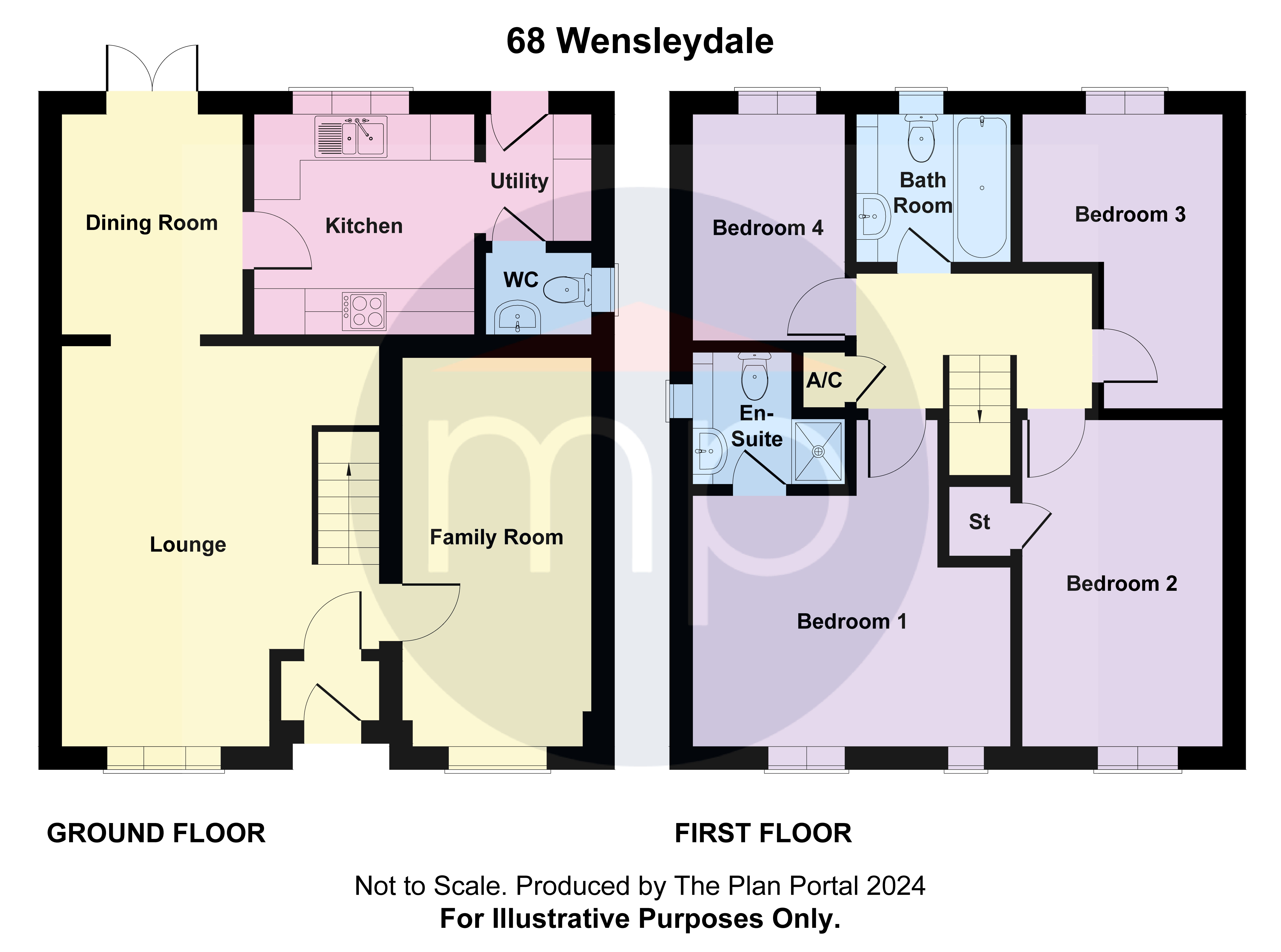 4 bed house for sale in Wensleydale Gardens, Thornaby - Property floorplan