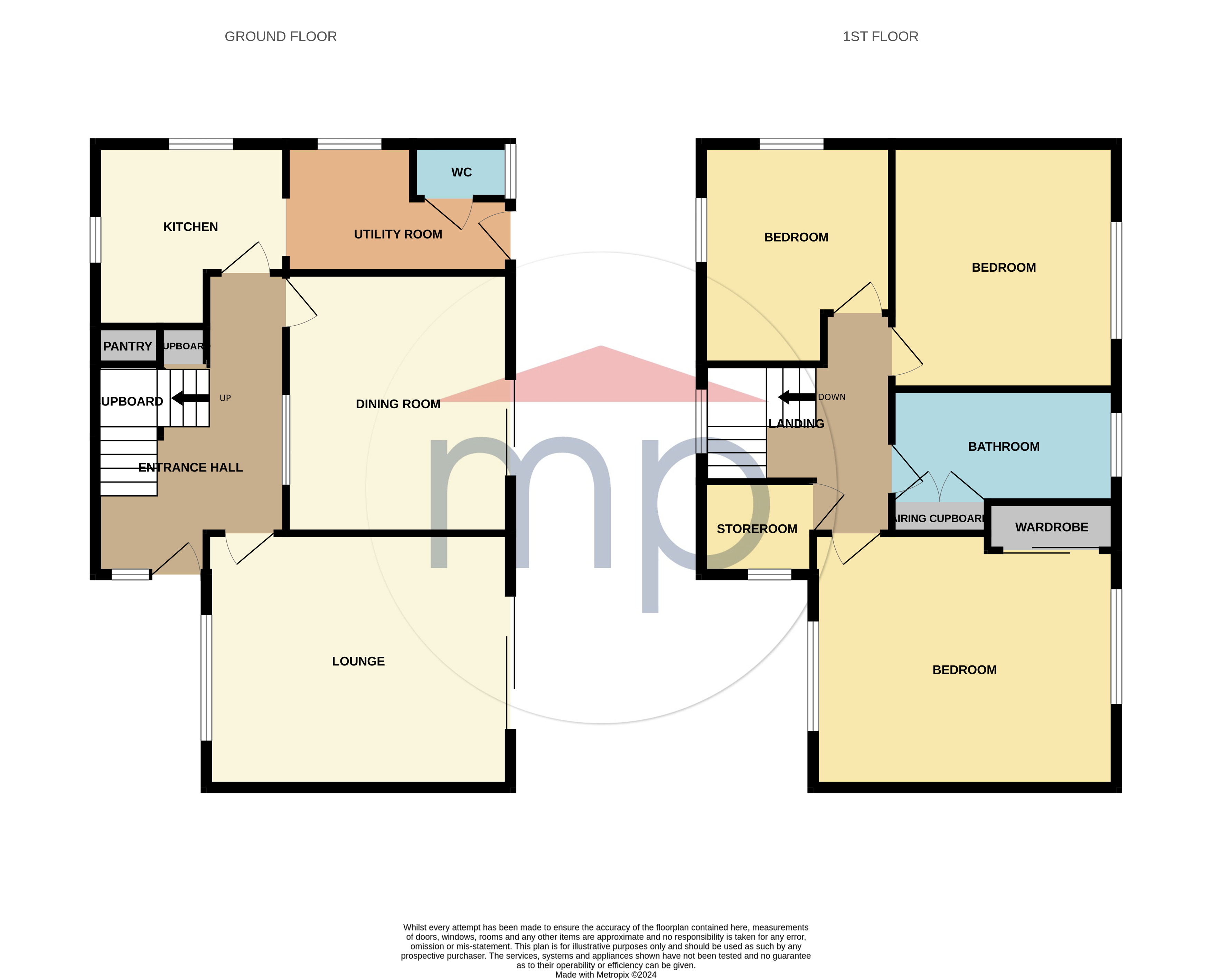 3 bed house for sale in Whitehouse Drive, Fairfield - Property floorplan